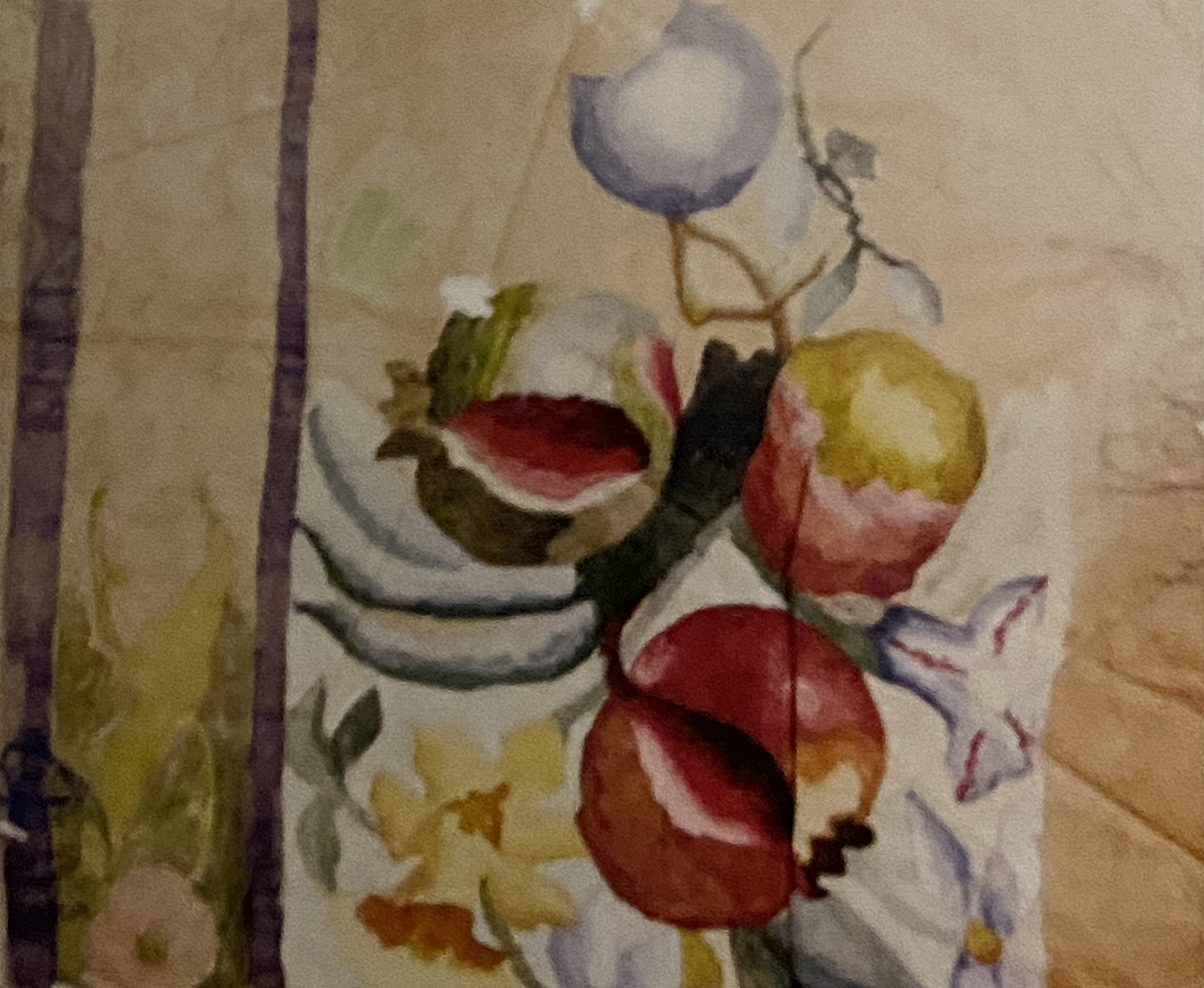 prova di colore per una coperta malatestiana (cartamodello, opera isolata) di Bianchi Alberto (fine sec. XIX)