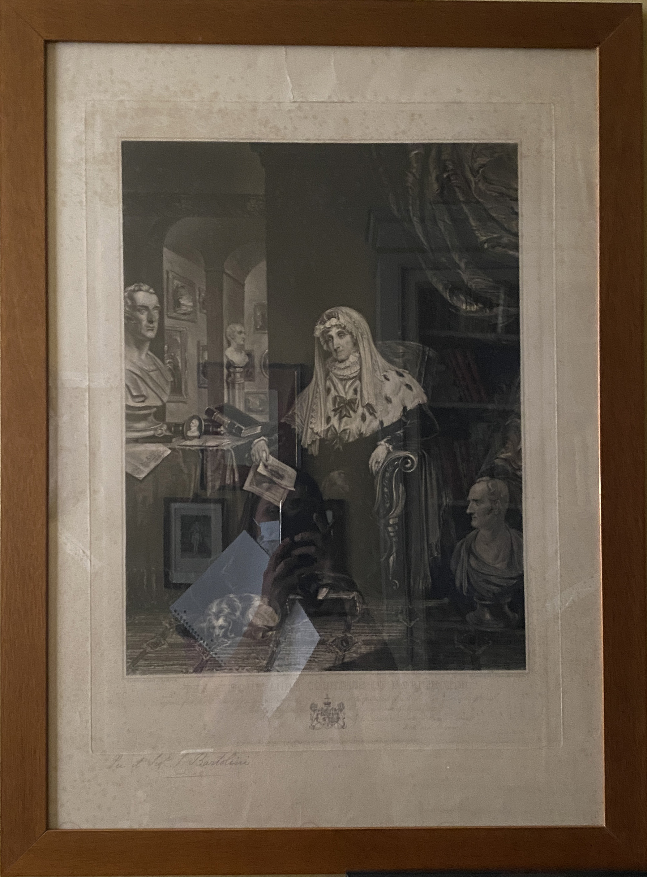 Ritratto di Anne Wellesley (nata Hill), Contessa di Mornington (stampa) di Wellesley-Pole Priscilla Anne, Hodgetts Thomas (anni trenta XIX)