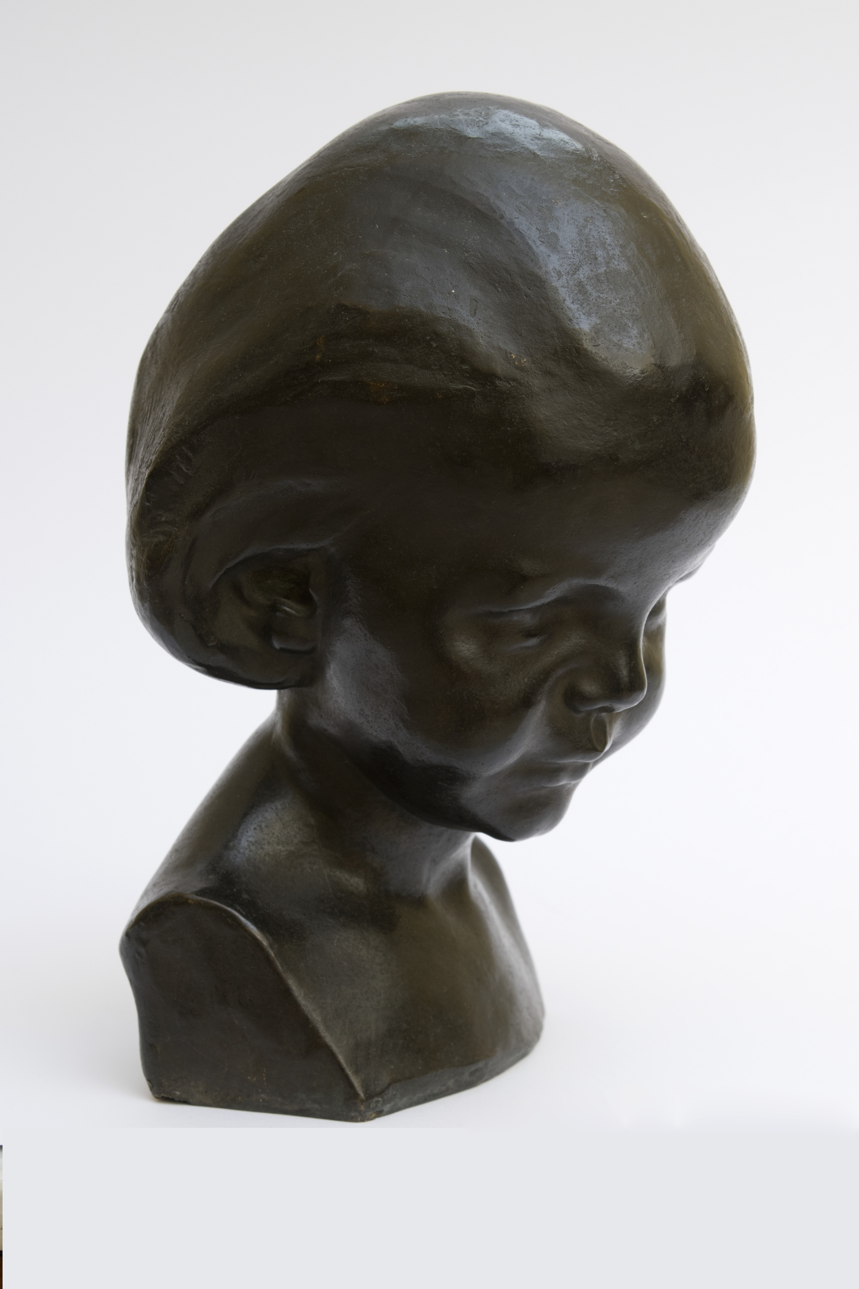 Testina, testa di fanciulla (scultura, opera isolata) di Cipriani Giulio (XX)