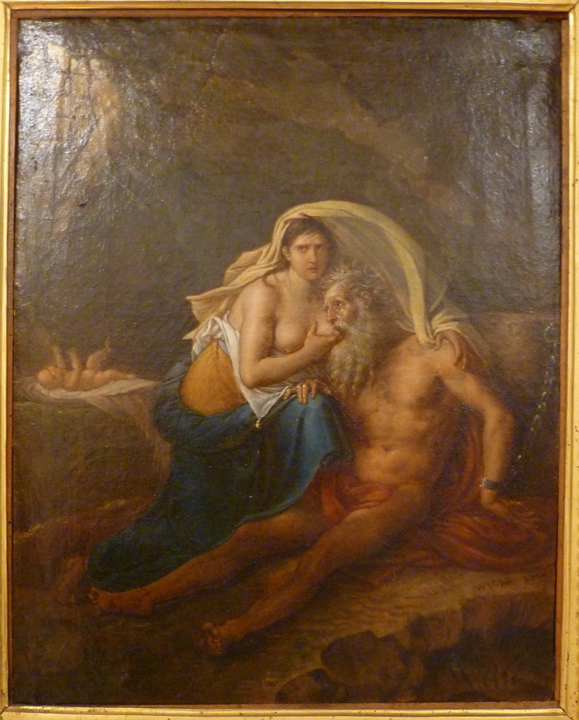 Carità (dipinto, opera isolata) di Wicar Jean detto Baptiste (attribuito) (sec. XIX)