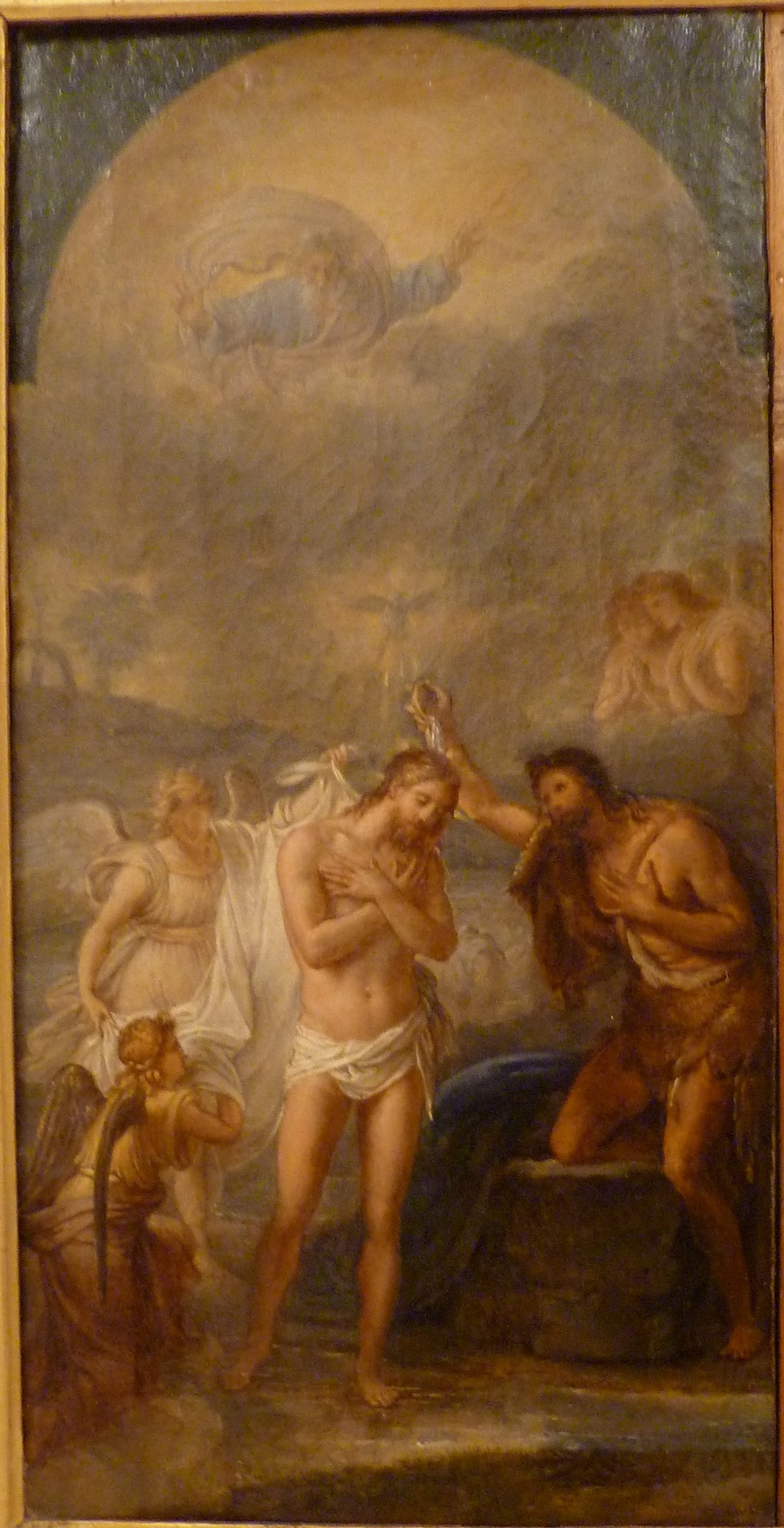 battesimo di Cristo (dipinto, opera isolata) di Wicar Jean detto Baptiste (attribuito) (sec. XIX)