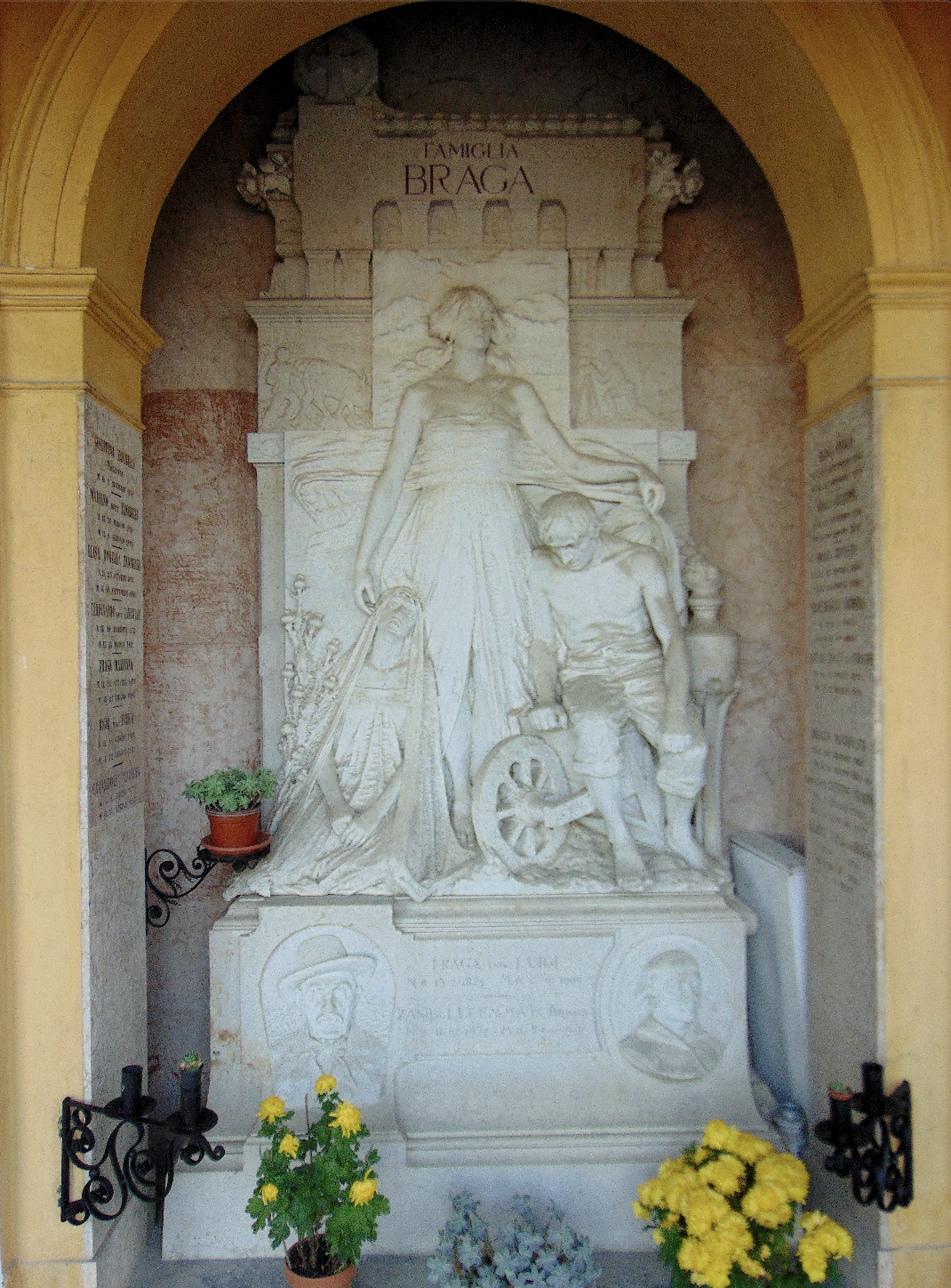 Nell'ora del dolore, Monumento funebre (monumento funebre) di Cerati, Carlo (inizio XX)