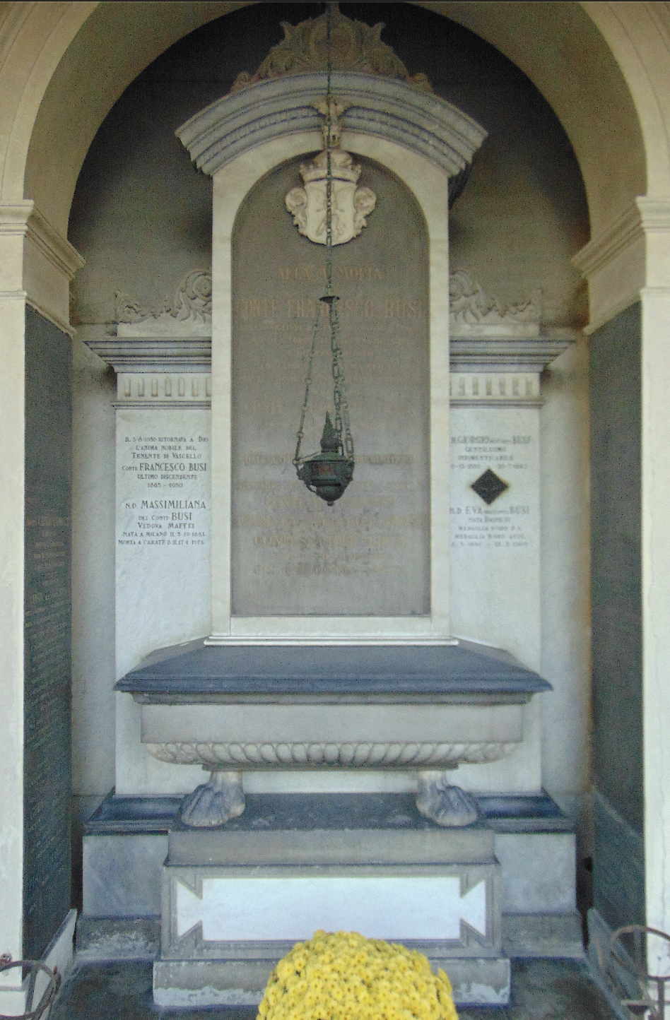 monumento funebre - a lastra di Monti, Alessandro (attribuito) (fine XIX)