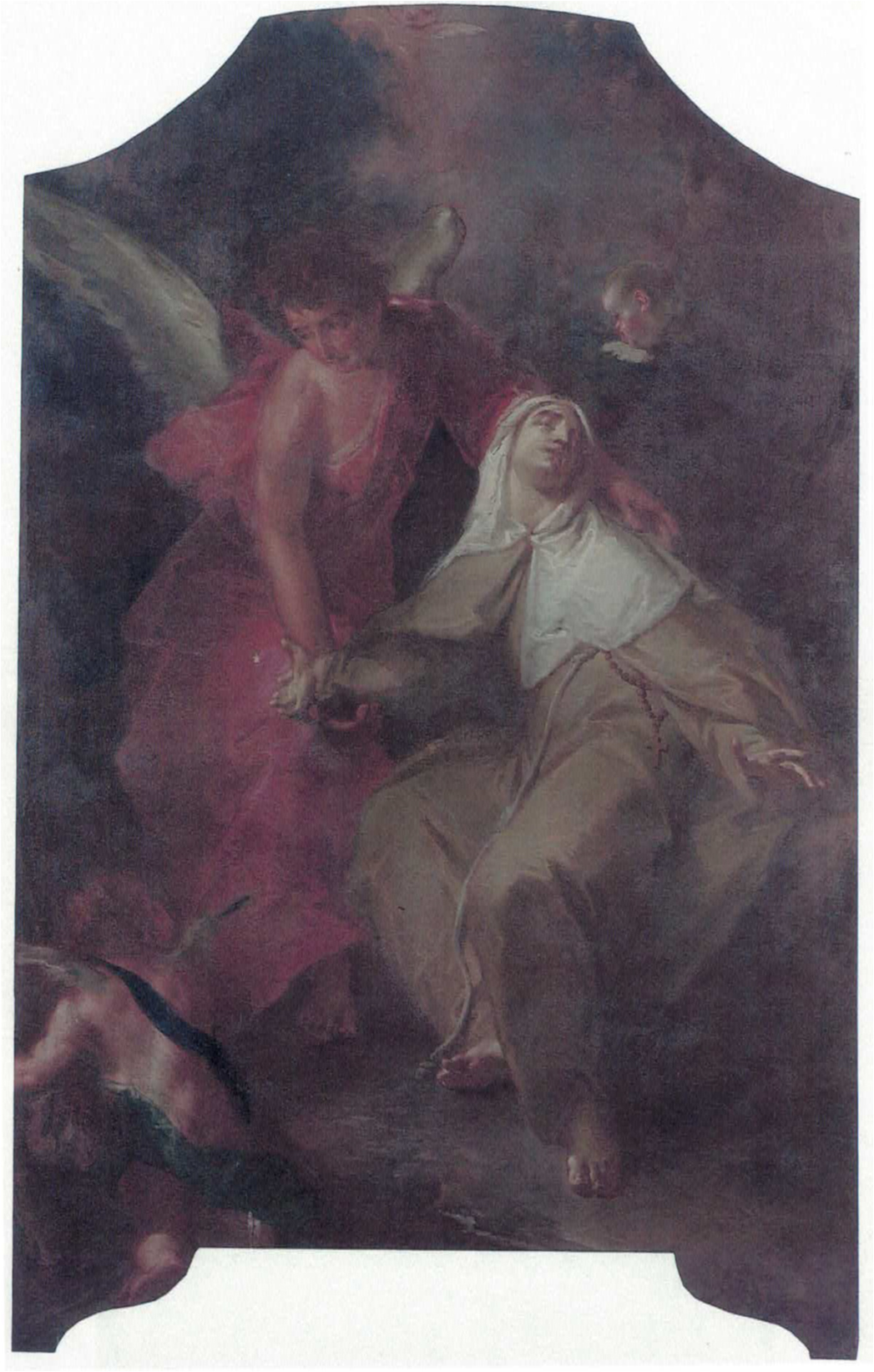 Estasi di Santa Margherita da Cortona (dipinto, opera isolata) di Bazzani Giuseppe - ambito mantovano (XVIII)