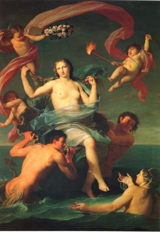 Nascita di Venere, Nascita di Venere (dipinto, opera isolata) di Giuseppe Bottani - ambito romano (seconda metà XVIII)