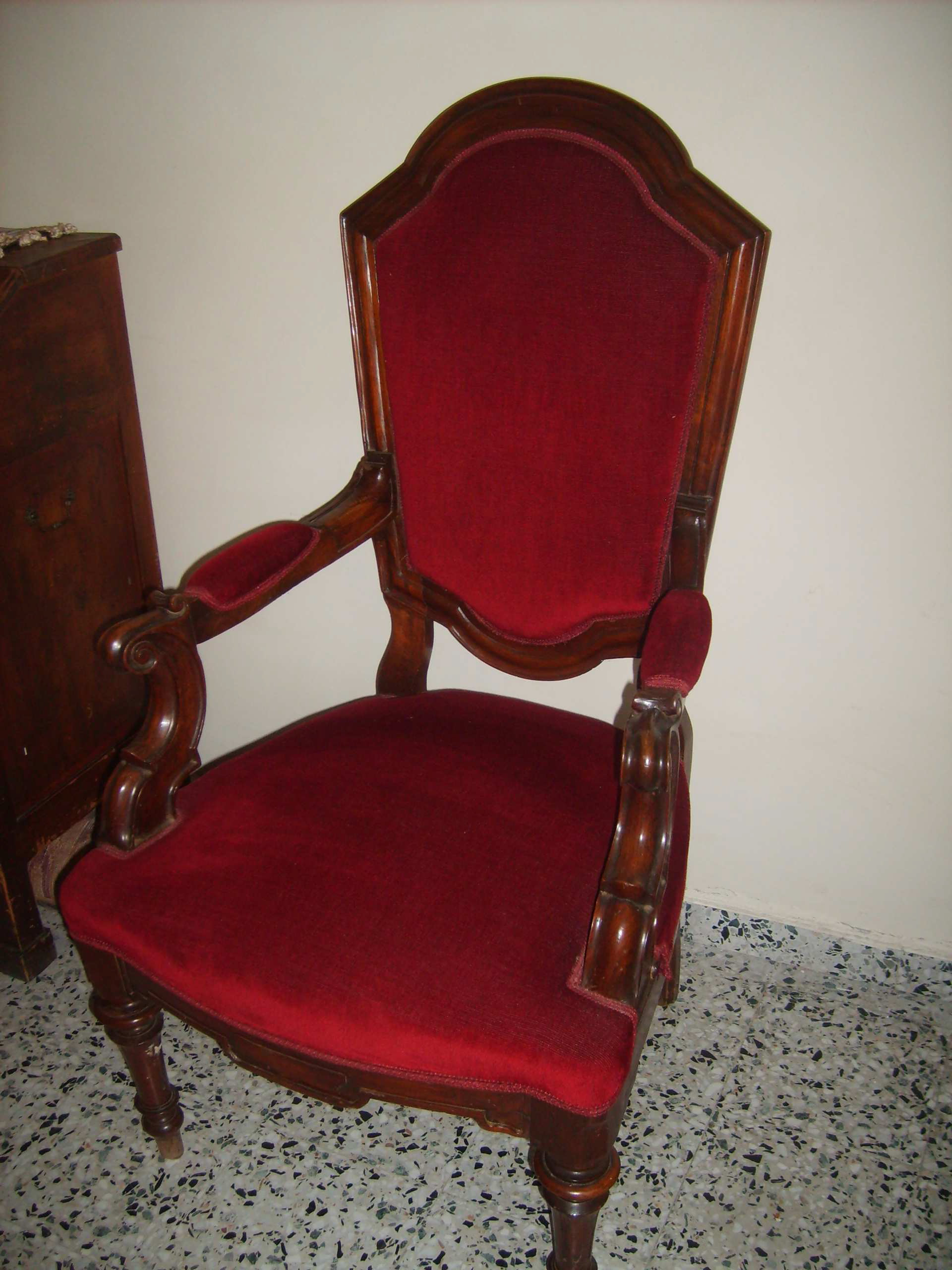 poltrona, opera isolata - ambito Italia centro-settentrionale (XIX)