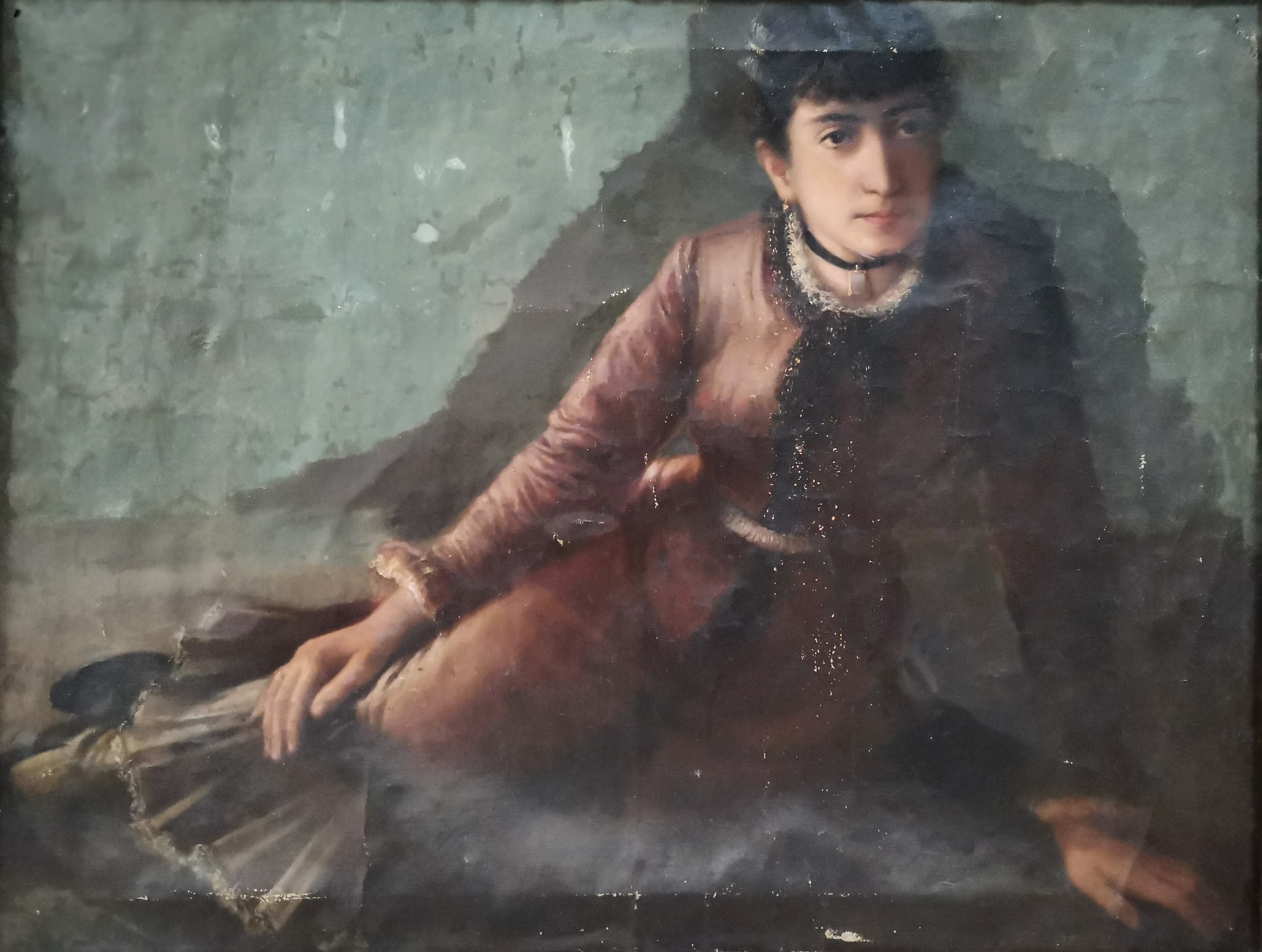 Ritratto di nobildonna, Ritratto di nobildonna (dipinto, opera isolata) di Ursini Raffaele (seconda metà XIX)
