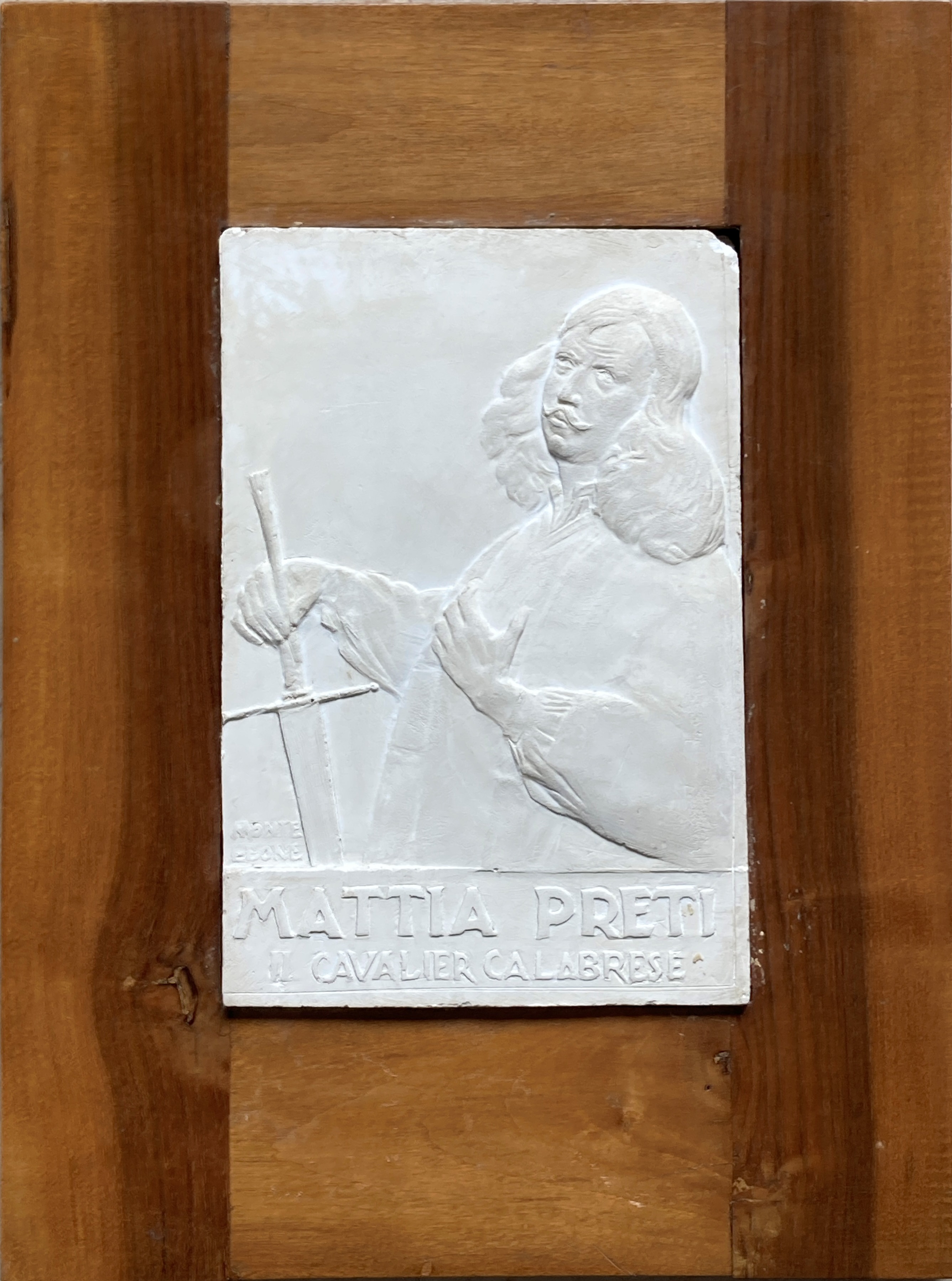 Mattia Preti, Mattia Preti (rilievo, opera isolata) di Monteleone Alessandro (metà XX)