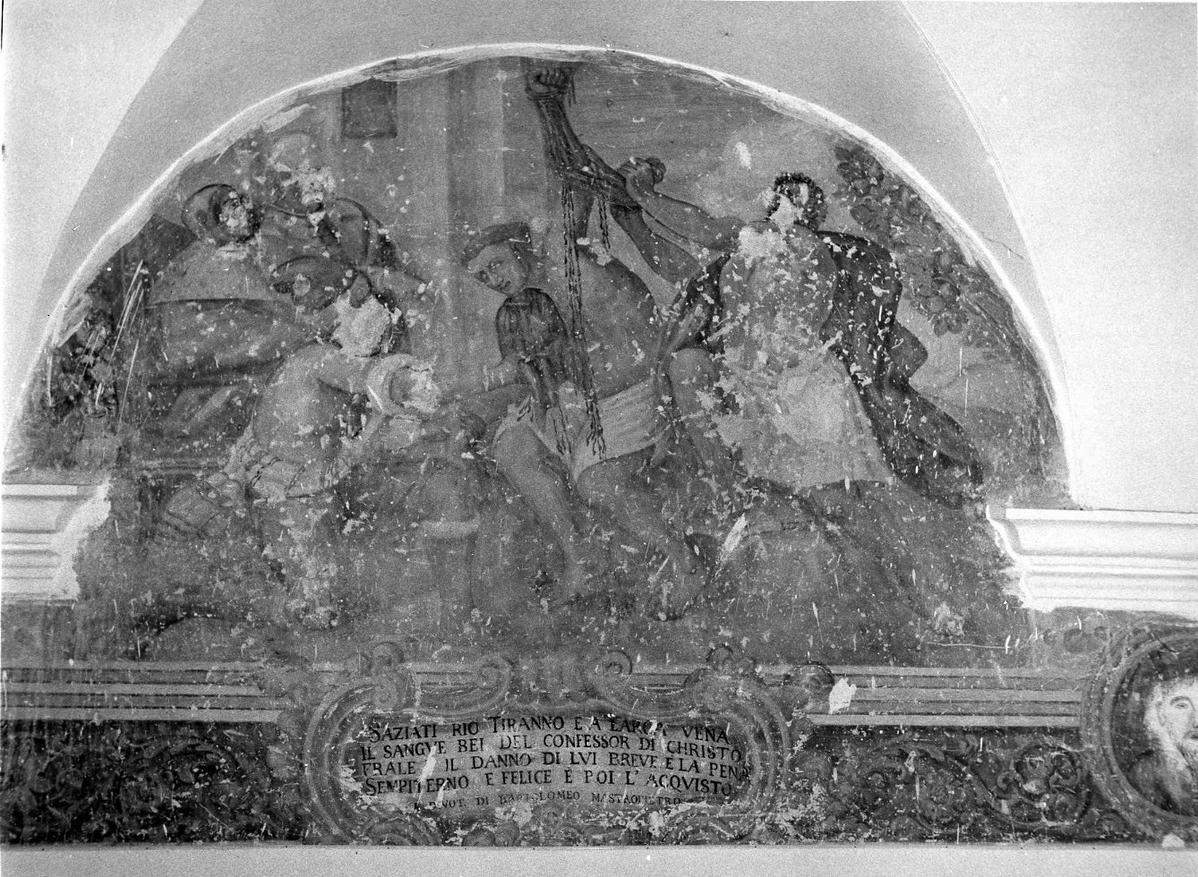 martirio di un santo (dipinto, complesso decorativo) - ambito molisano (sec. XVIII)