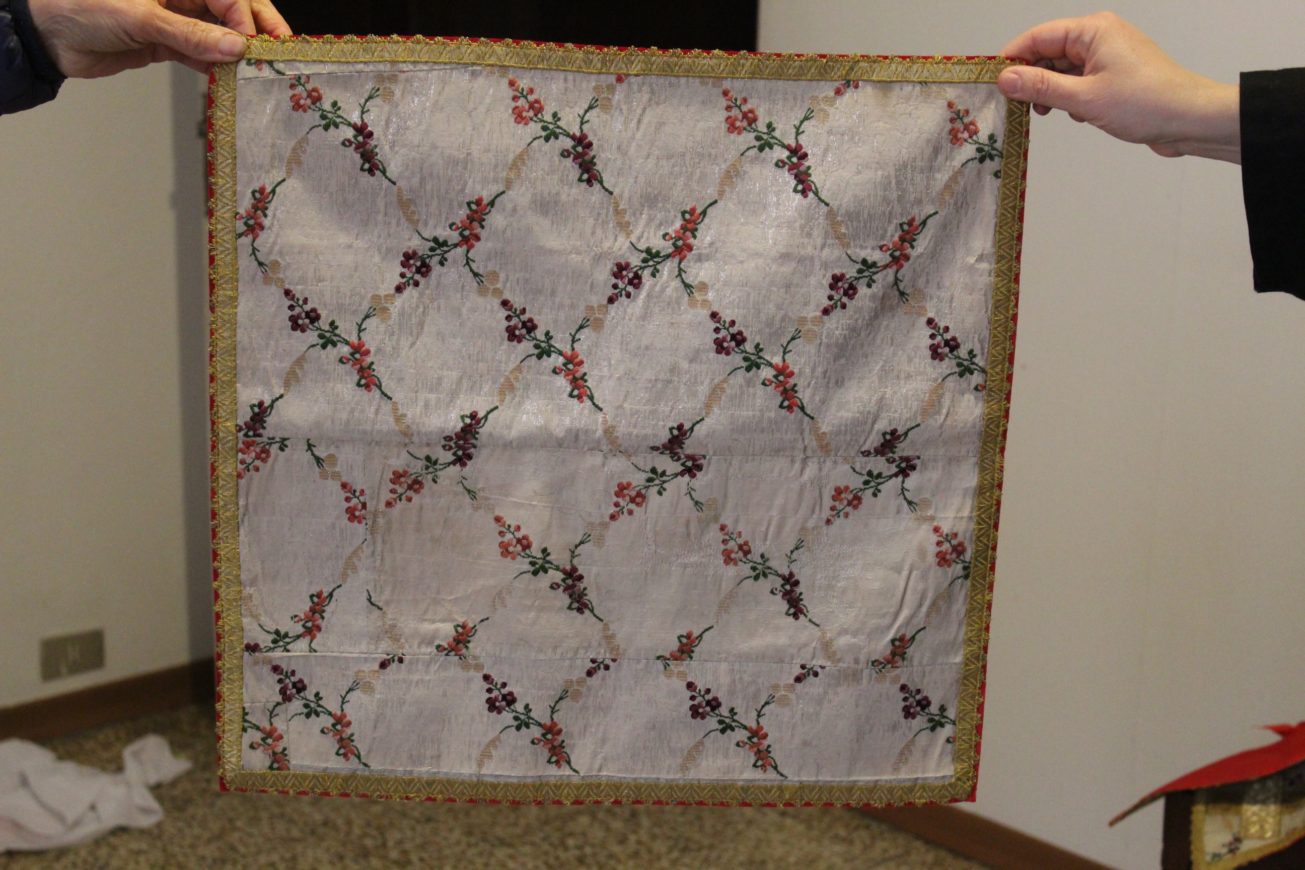 velo di calice, elemento d'insieme - bottega romagnola (seconda metà XVIII)