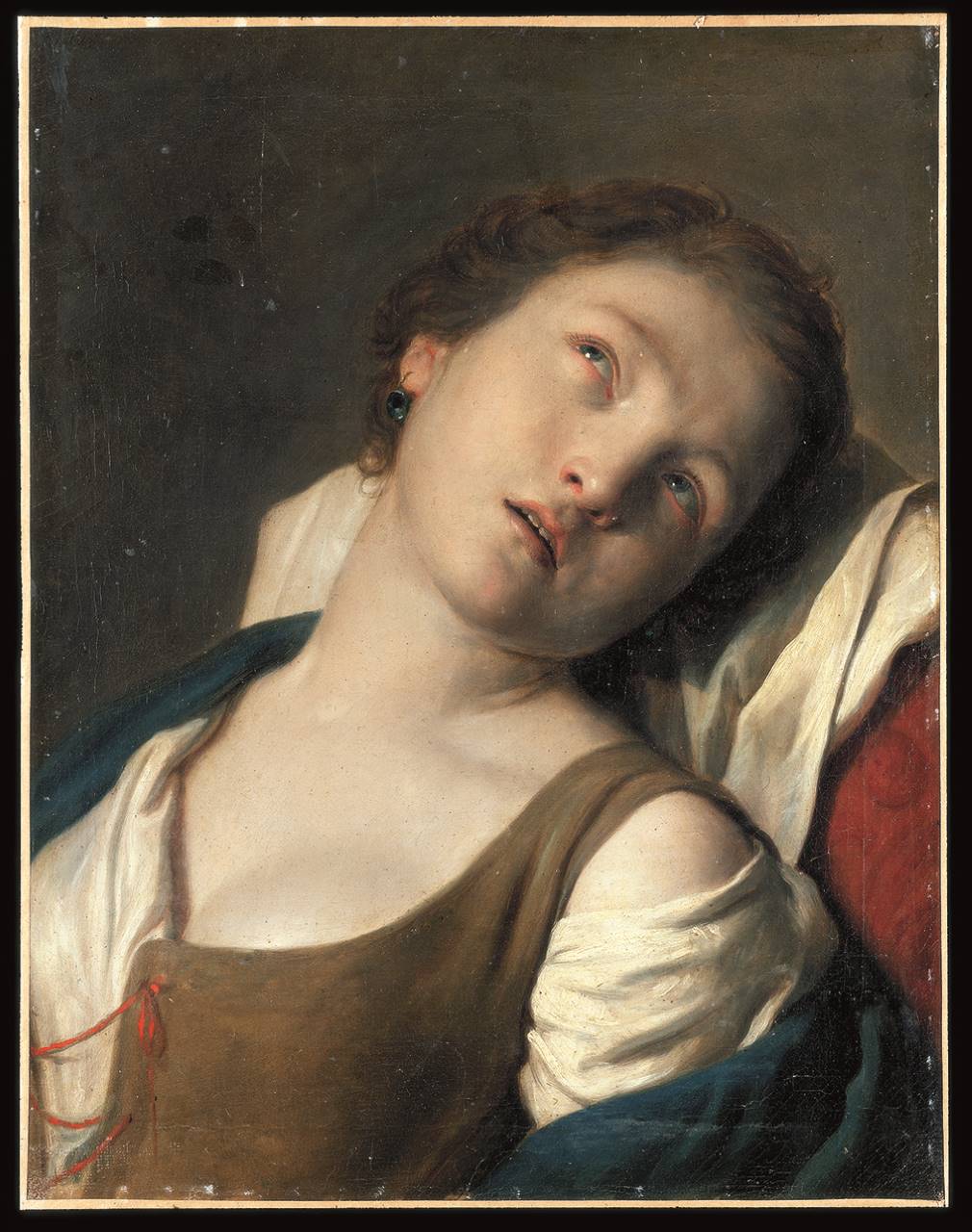 Giovane malata e sofferente, testa di carattere (dipinto, opera isolata) di Rotari Pietro A (XVIII)