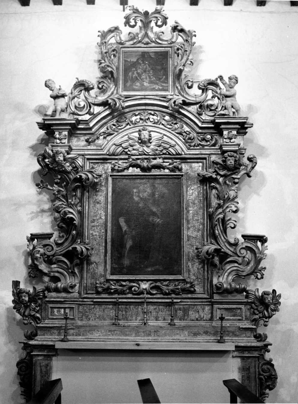 mostra architettonica d'altare - bottega molisana (inizio sec. XVIII)