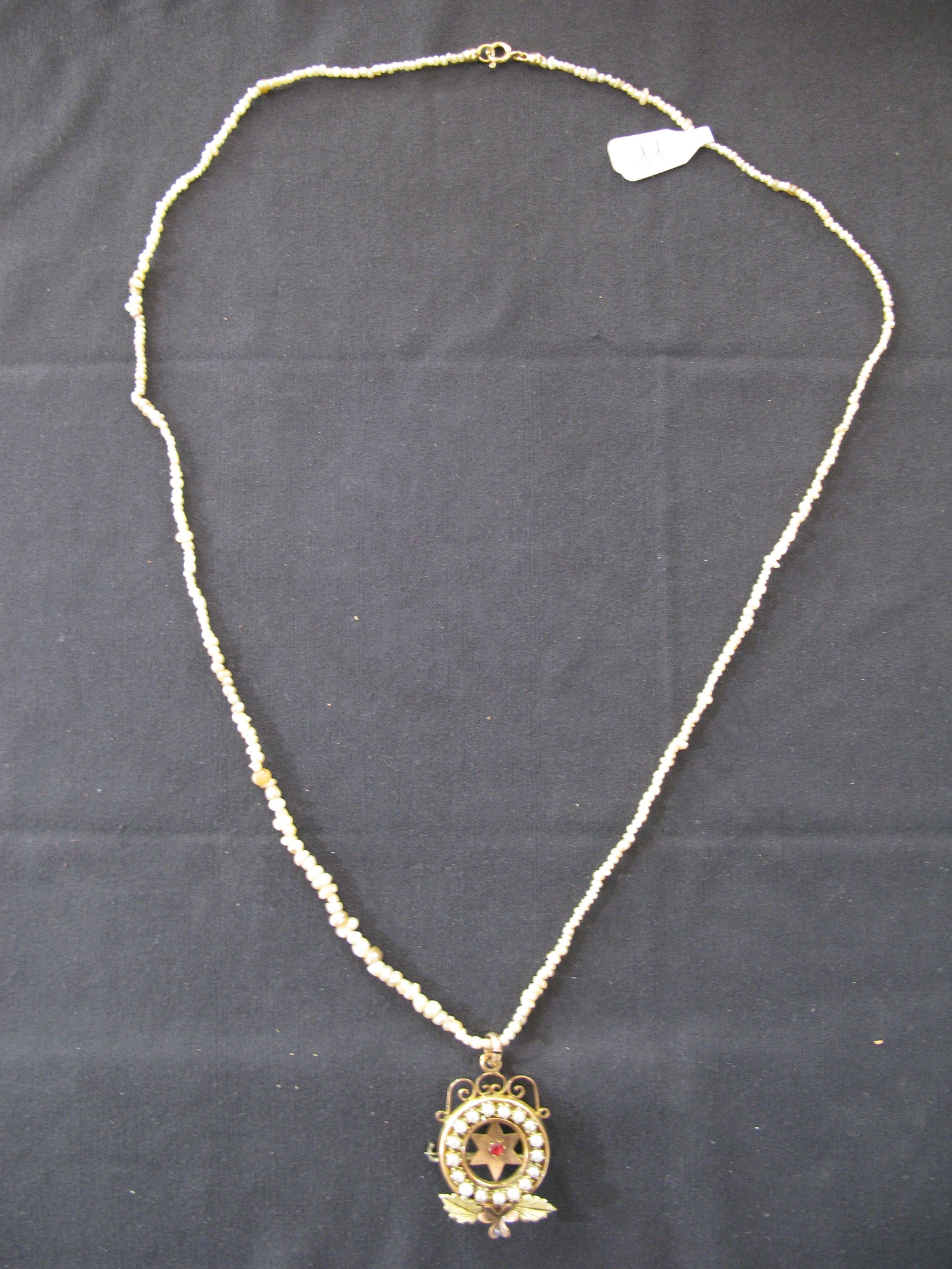 collana - matinée, opera isolata - bottega Italia meridionale (fine XIX)