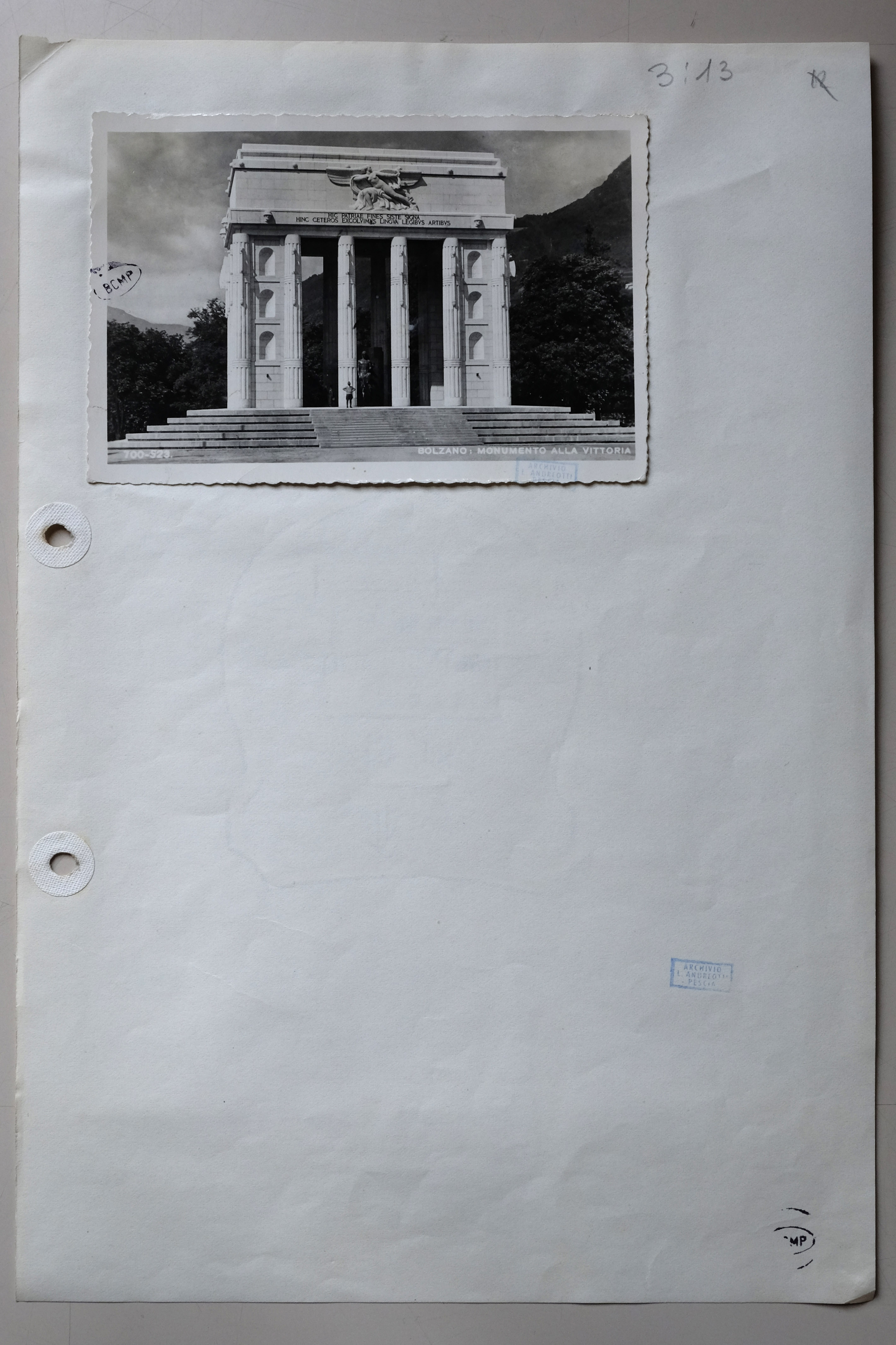 Bolzano - Monumento alla Vittoria (positivo) di Fränzl Lorenz, Andreotti (metà XX)