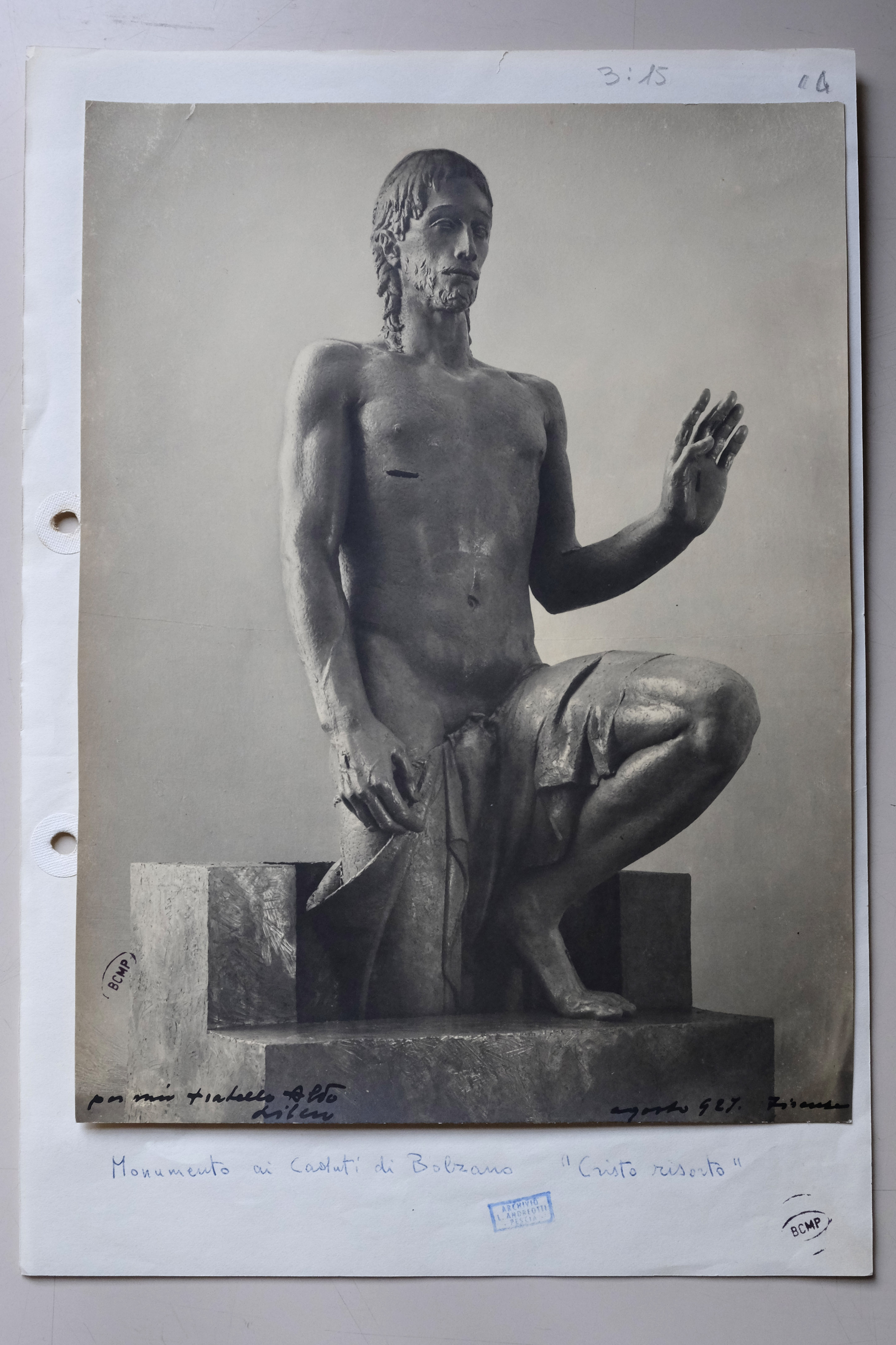 Andreotti, Libero. Monumento ai caduti - Sculture (positivo) di Brogi, Andreotti (prima metà XX)