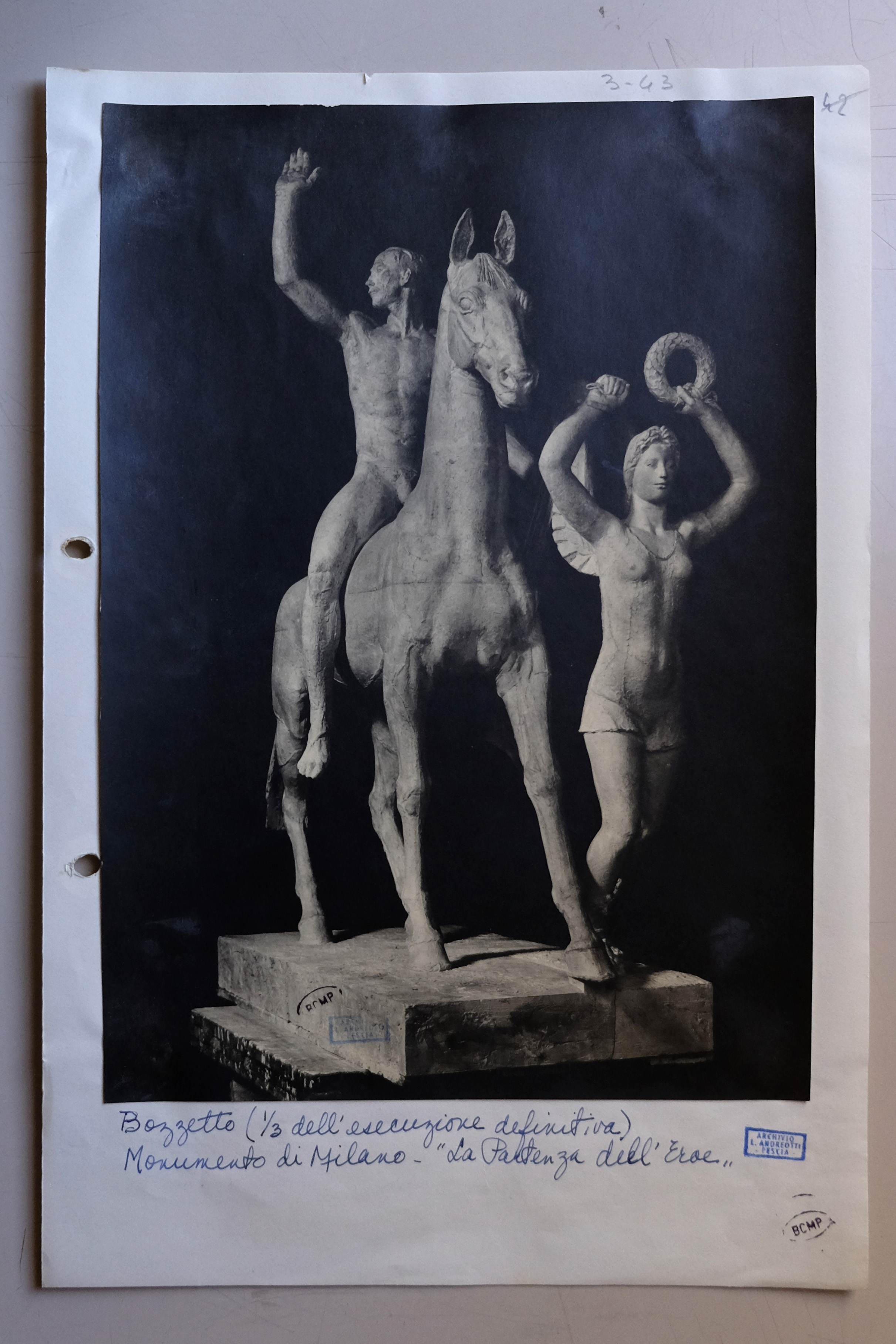 Milano - Tempio della Vittoria (positivo) di Anonimo, Andreotti (XX)