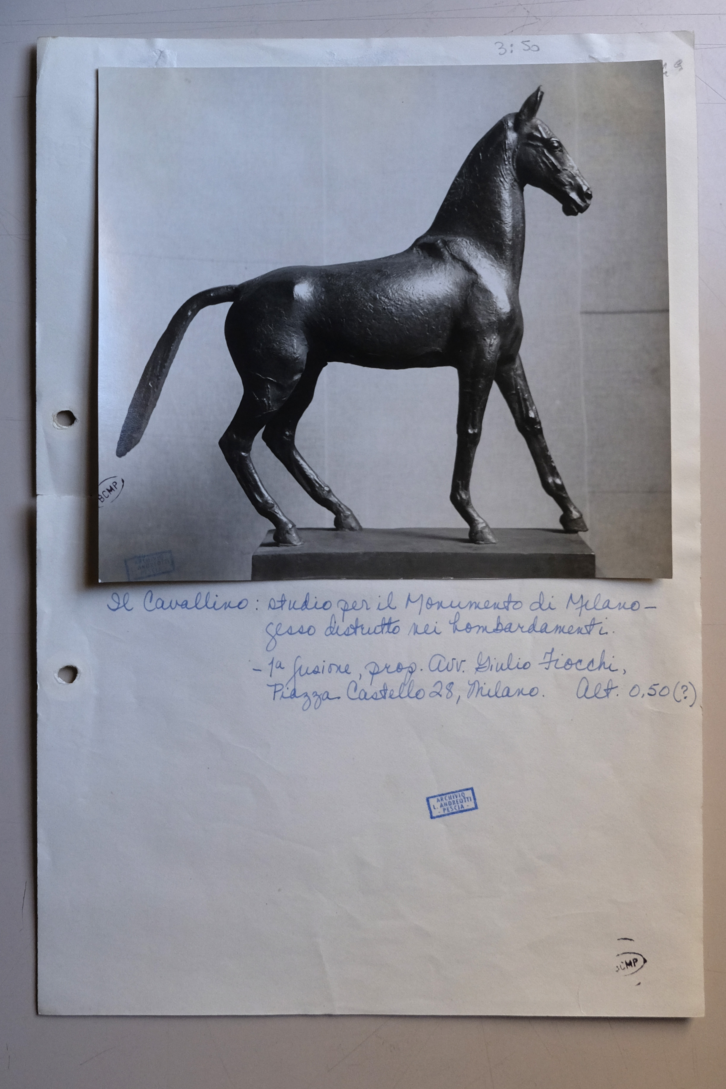 Andreotti, Libero. Monumento ai caduti - Bozzetti (positivo) di Anonimo, Andreotti (secondo quarto XX)