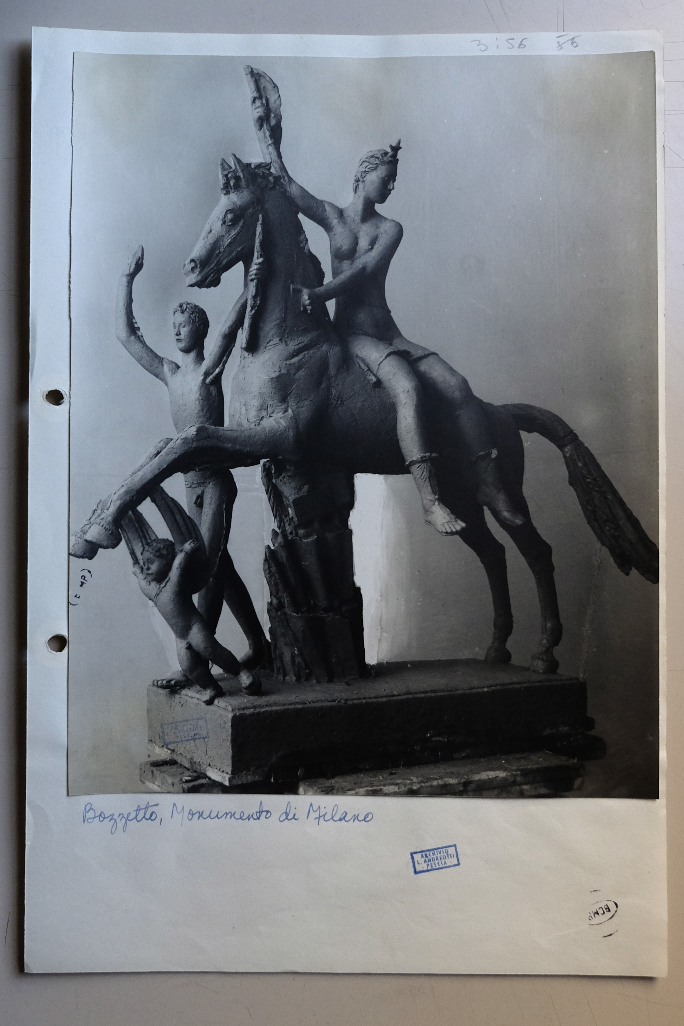 Andreotti, Libero. Monumento ai caduti - Bozzetti (positivo) di Anonimo, Andreotti (secondo quarto XX)