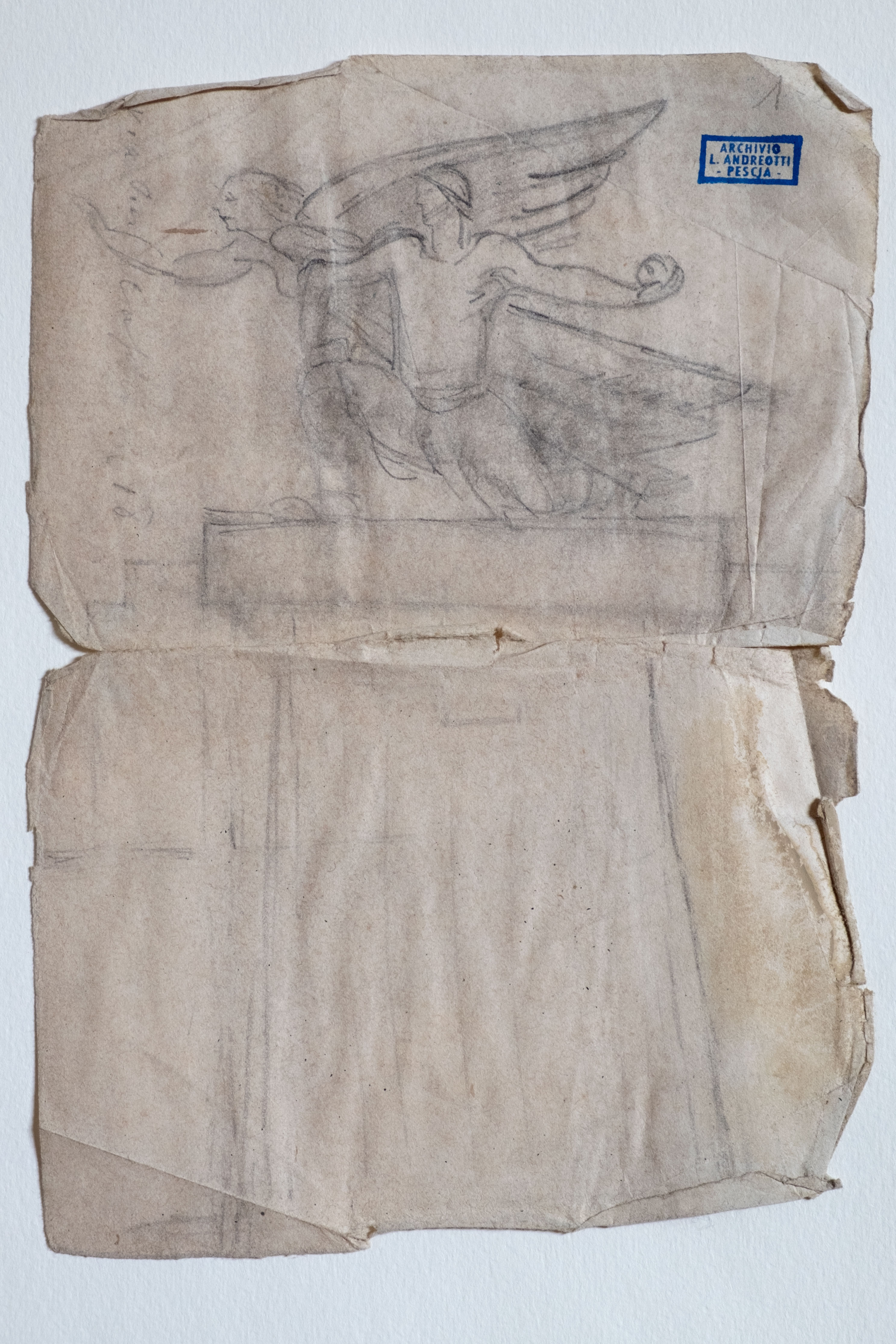 Schizzo per il Monumento alla Vittoria (disegno preparatorio) di Andreotti Libero (prima metà XX)