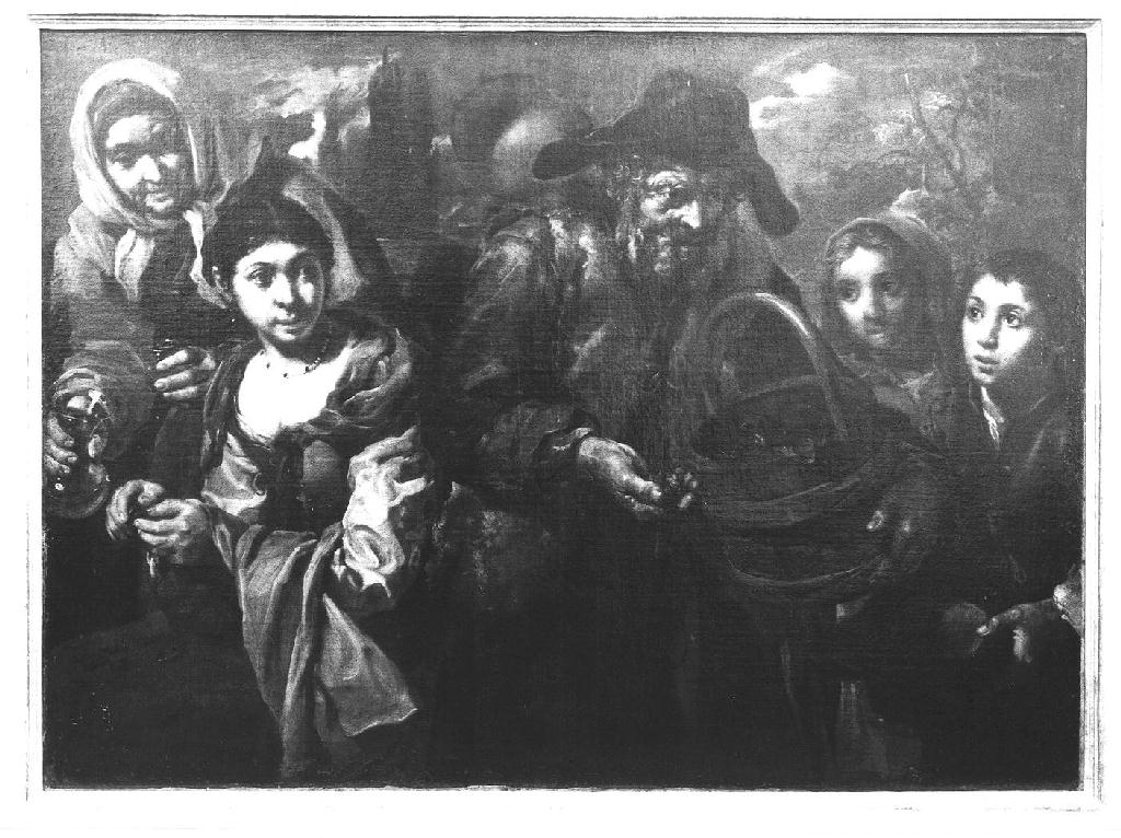 Venditore di castagne (Allegoria del gusto) (dipinto) di Keilhau Eberhard detto Monsù Bernardo (sec. XVII)
