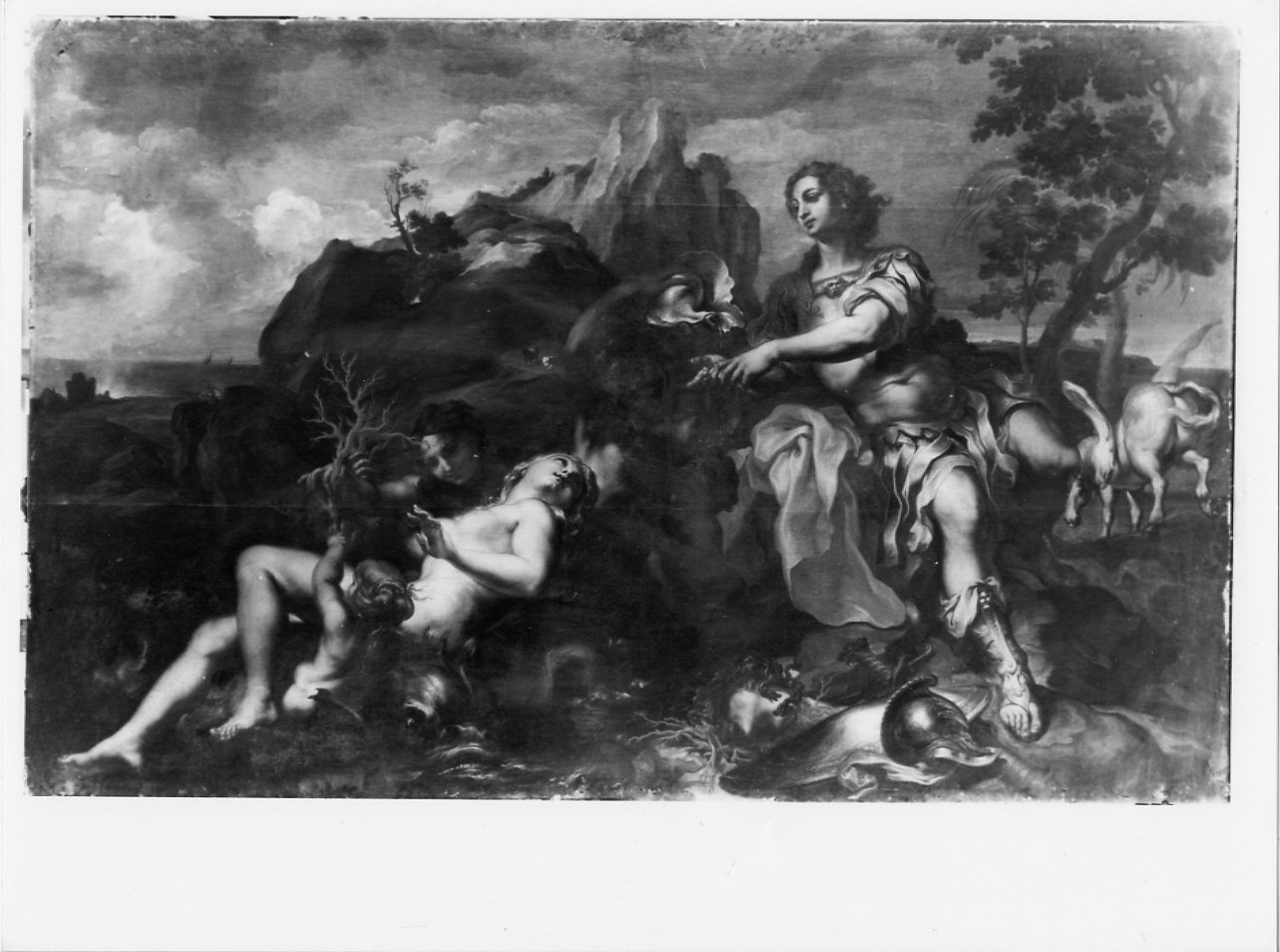 Perseo e Andromeda (dipinto, opera isolata) di De Ferrari Gregorio (inizio XVIII)