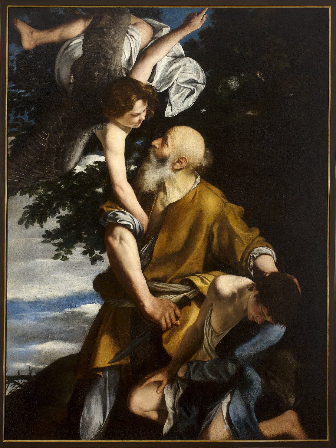 sacrificio di Isacco (dipinto, opera isolata) di Gentileschi Orazio (attribuito) (primo quarto XVII)