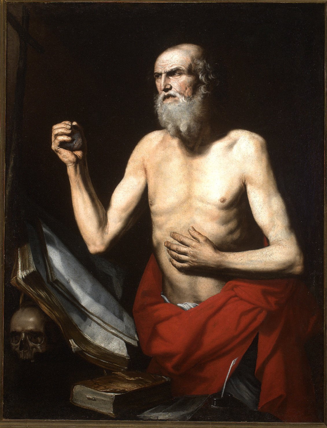 S. Gerolamo penitente (dipinto, opera isolata) di Glielmo, Francesco (secondo quarto sec. XVII)
