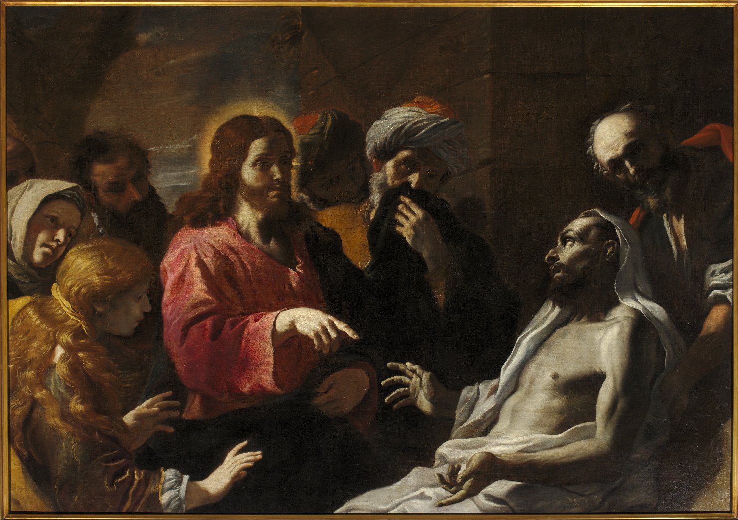 Resurrezione di Lazzaro (dipinto, elemento d'insieme) di Preti Mattia (sec. XVII)
