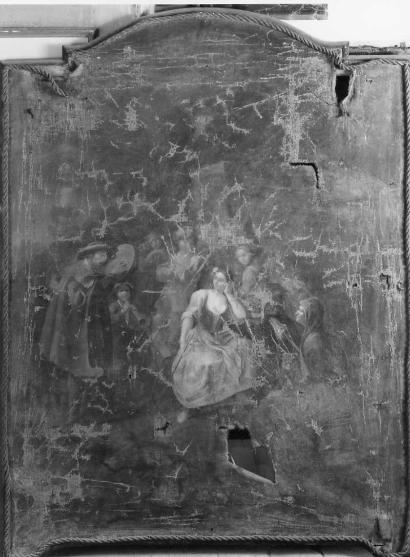 scena pastorale (dipinto) di Beccadelli Antonio (cerchia) - ambito romagnolo (seconda metà sec. XVIII)