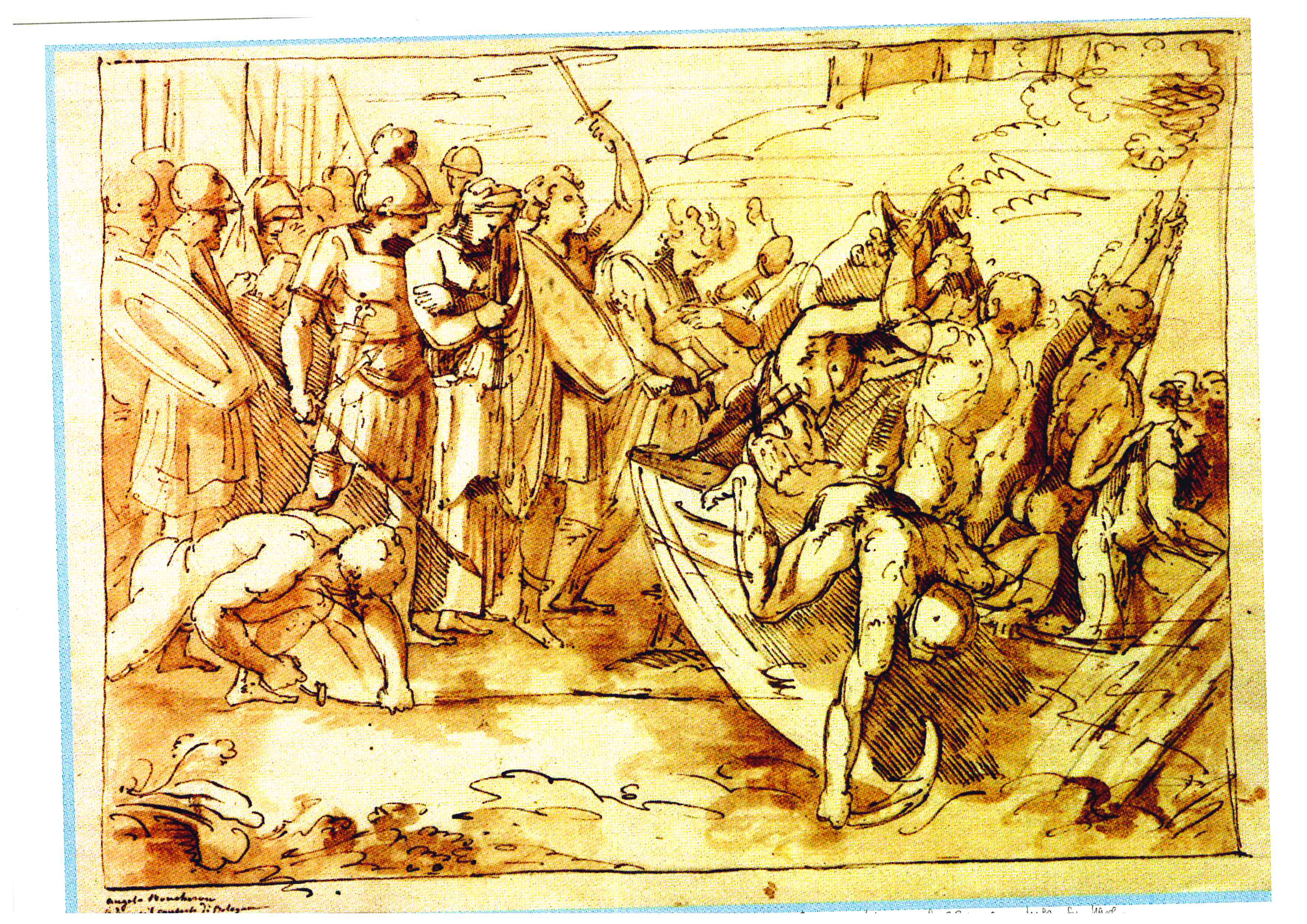 Episodi mitologici (disegno) di Boucheron Angelo (inizio XIX)