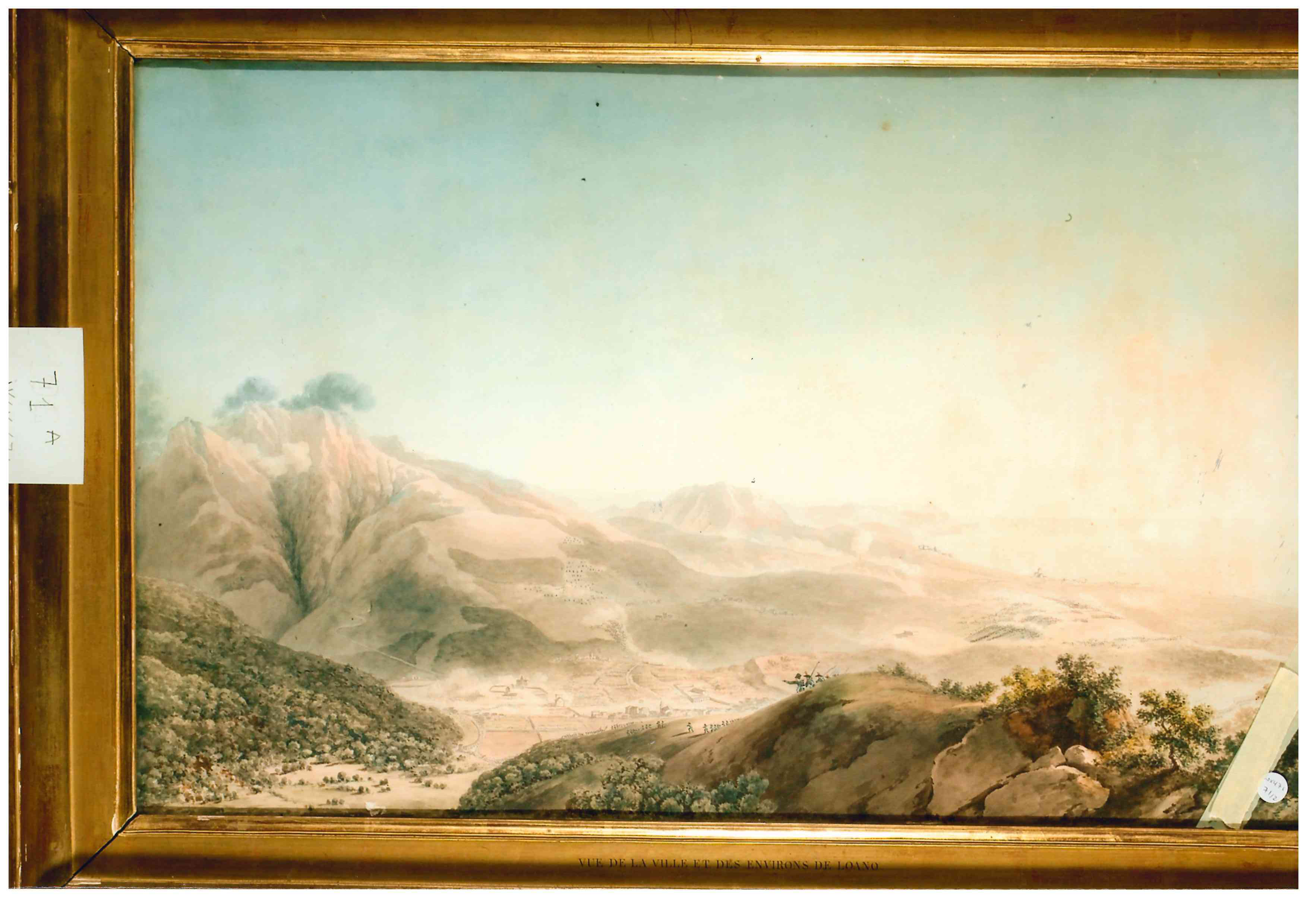 La battaglia di Loano (disegno, coppia) di Giuseppe Pietro Bagetti (attribuito) (inizio XIX)