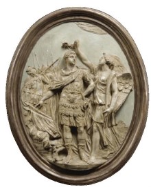L'eroe incoronato dalla Fama (bassorilievo, serie) di Collino, Ignazio (attribuito) (seconda metà XVIII)