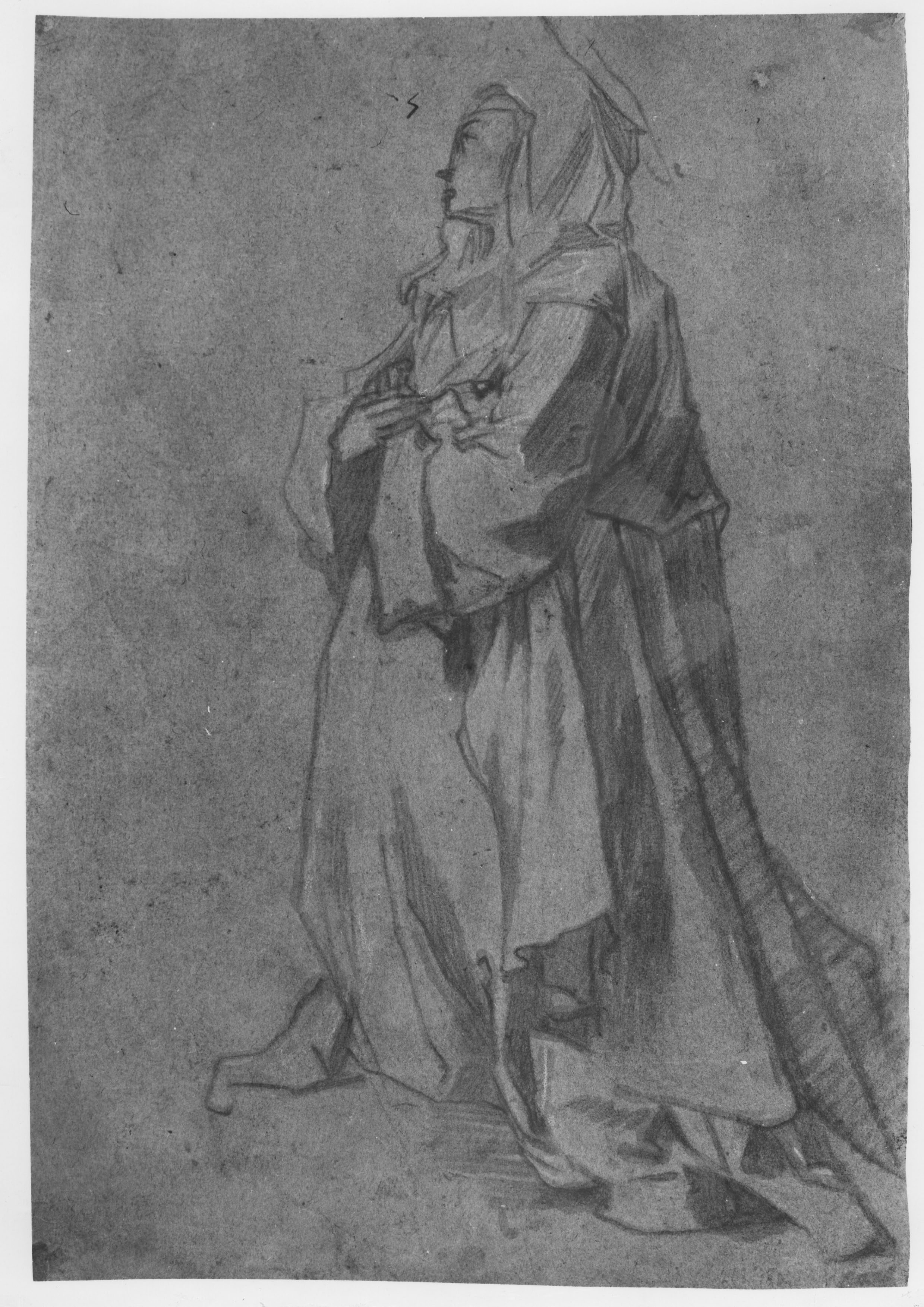 Beata Margherita Colombini da Siena (disegno, opera isolata) di Ventura Salimbeni (attribuito) (inizio XVII)