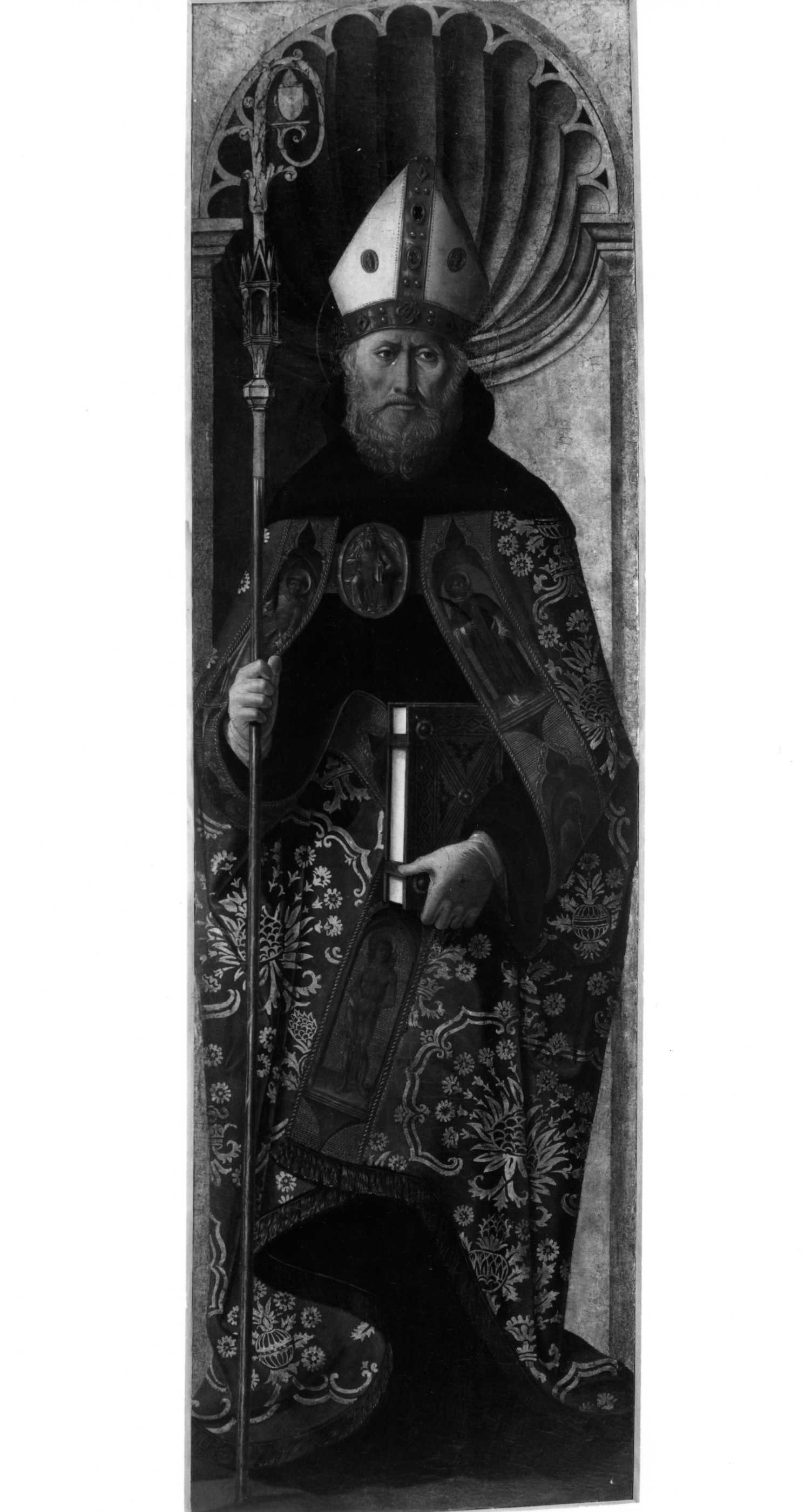 San Zeno Vescovo (scomparto di polittico, opera isolata) di Costanzo de Moysis (attribuito) (fine XV)
