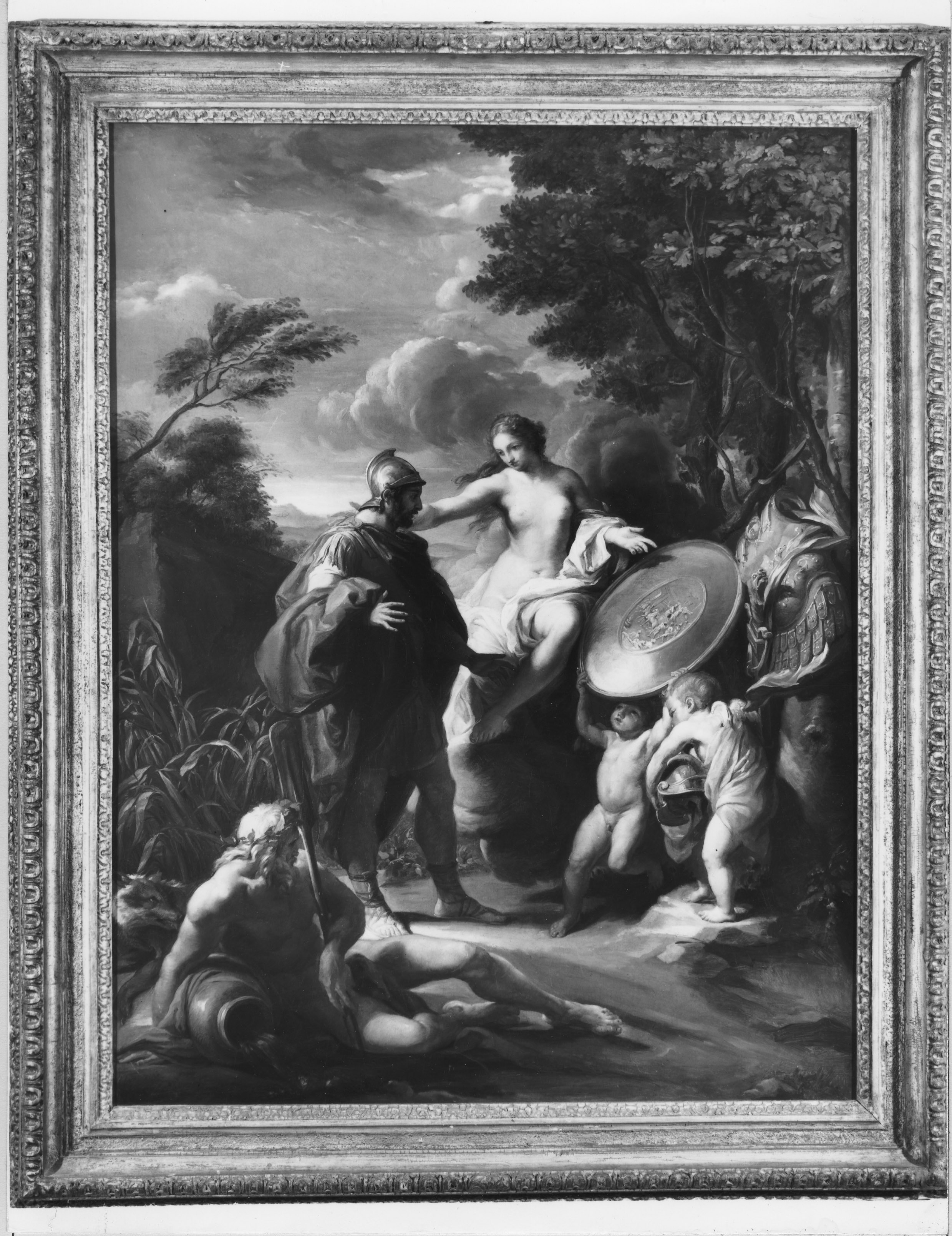Venere consegna le armi ad Enea (dipinto, opera isolata) di Batoni Pompeo Girolamo (attribuito) (primo quarto XVIII)