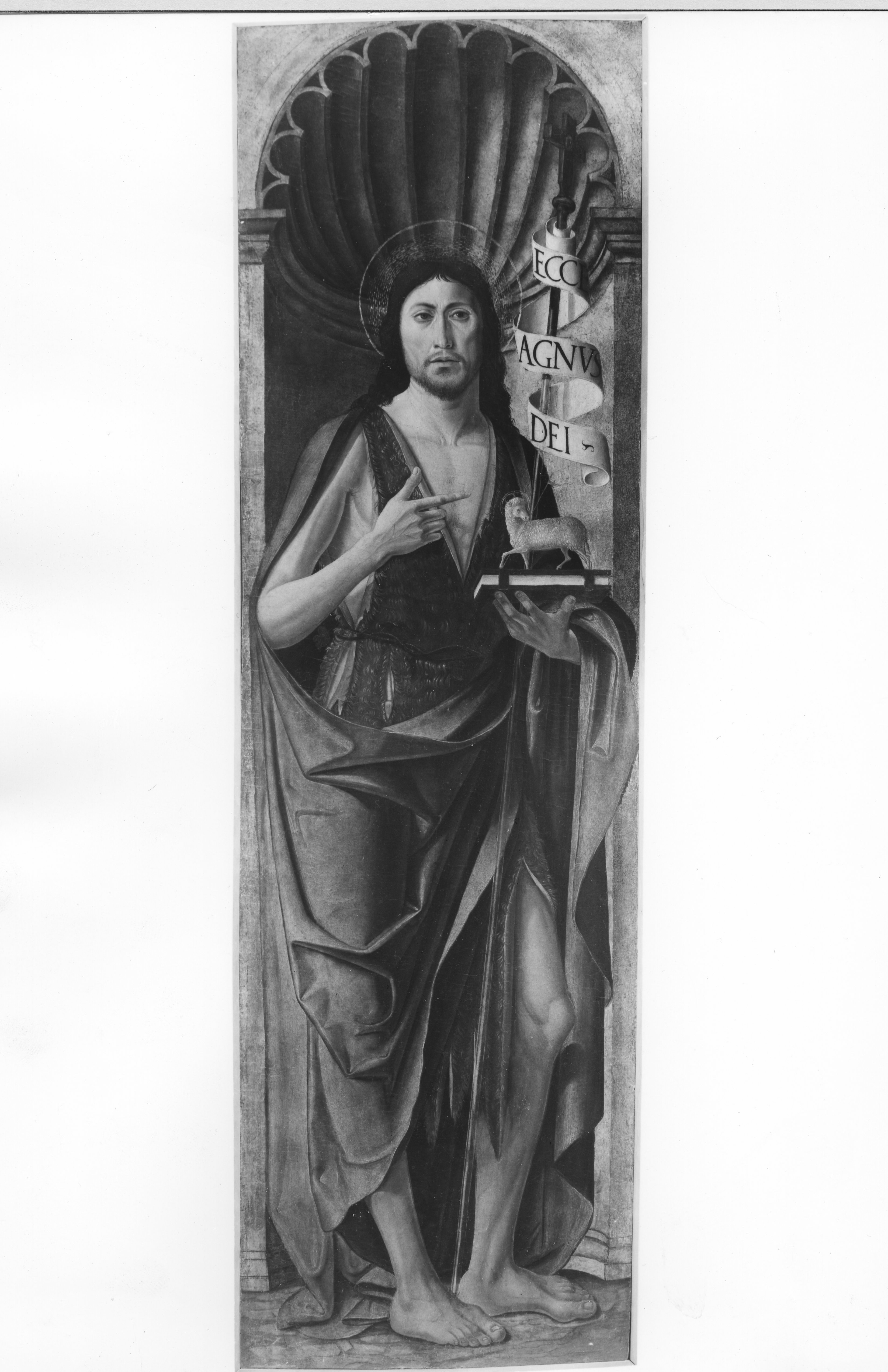 San Giovanni Battista (scomparto di polittico, opera isolata) di Costanzo de Moysis (attribuito) (fine XV)