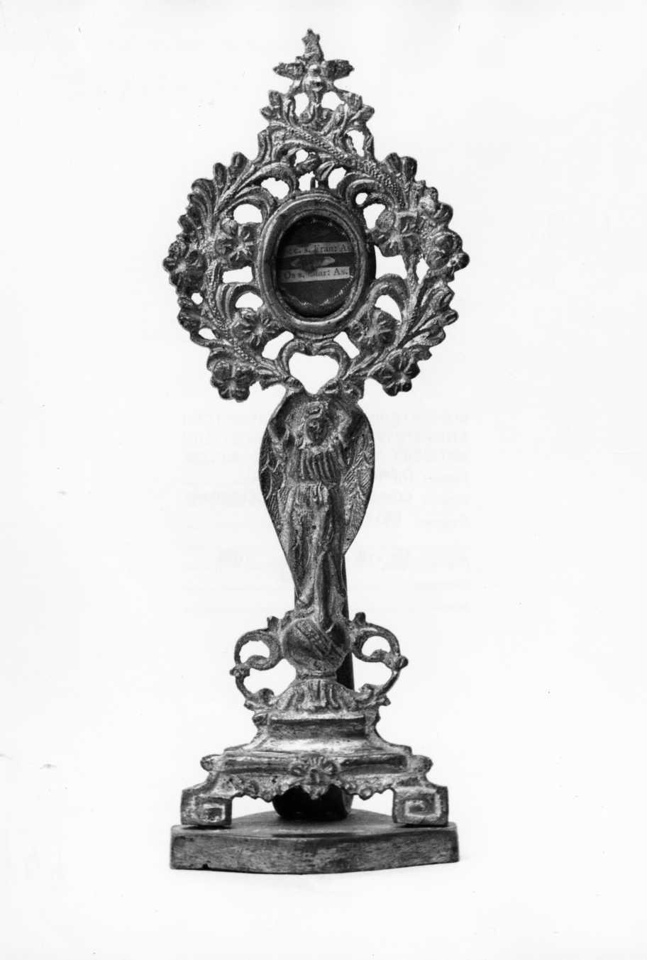 reliquiario, opera isolata - bottega Italia centro-meridionale (sec. XIX)