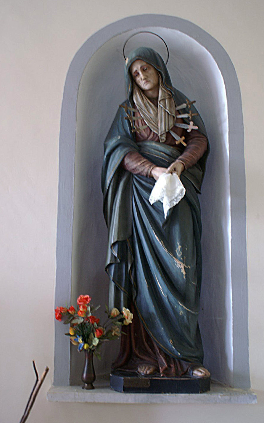 Madonna Addolorata (statua, opera isolata) - bottega di Ortisei (prima metà sec. XX)