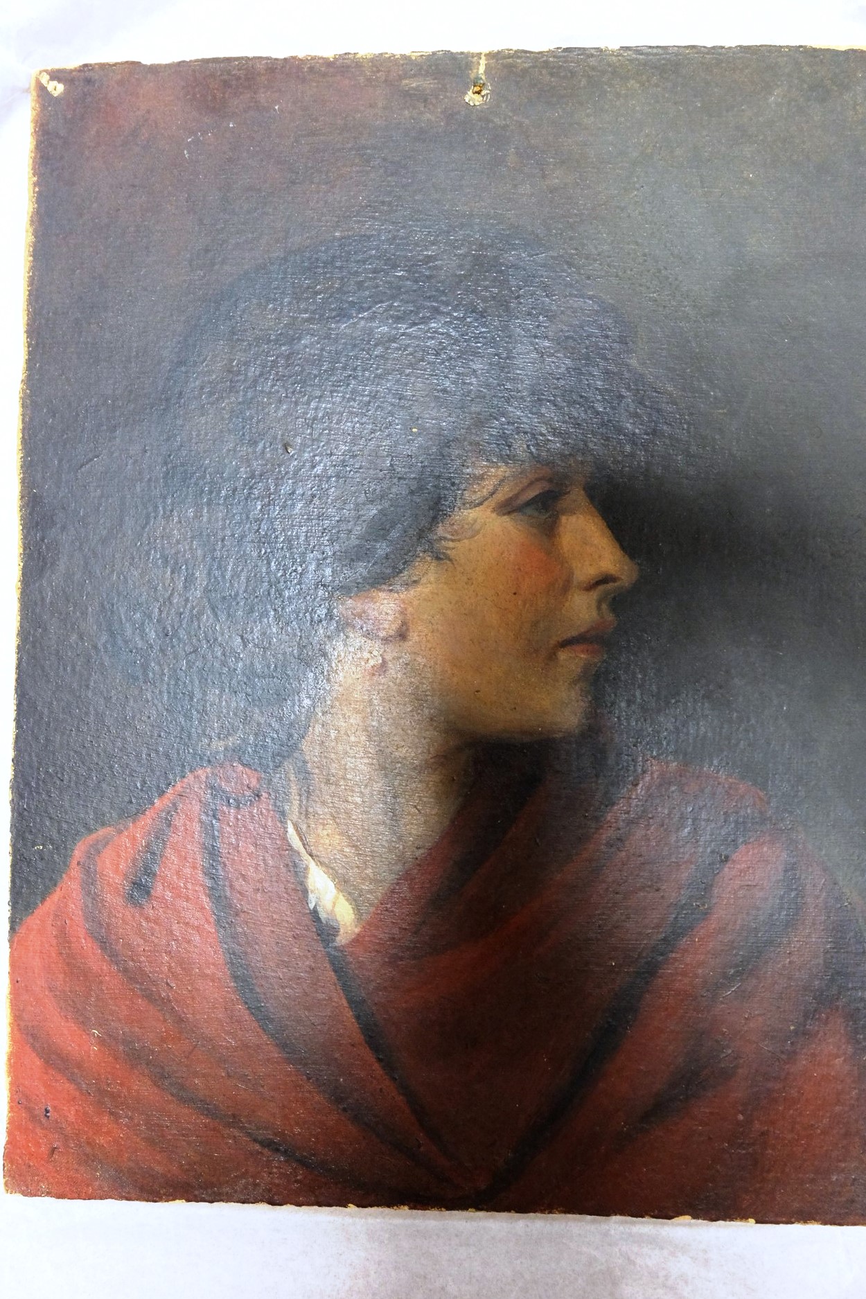 Ritratto di Eleonora Duse (dipinto, opera isolata) di Duse Alessandro Vincenzo (attribuito) (ultimo quarto XIX)