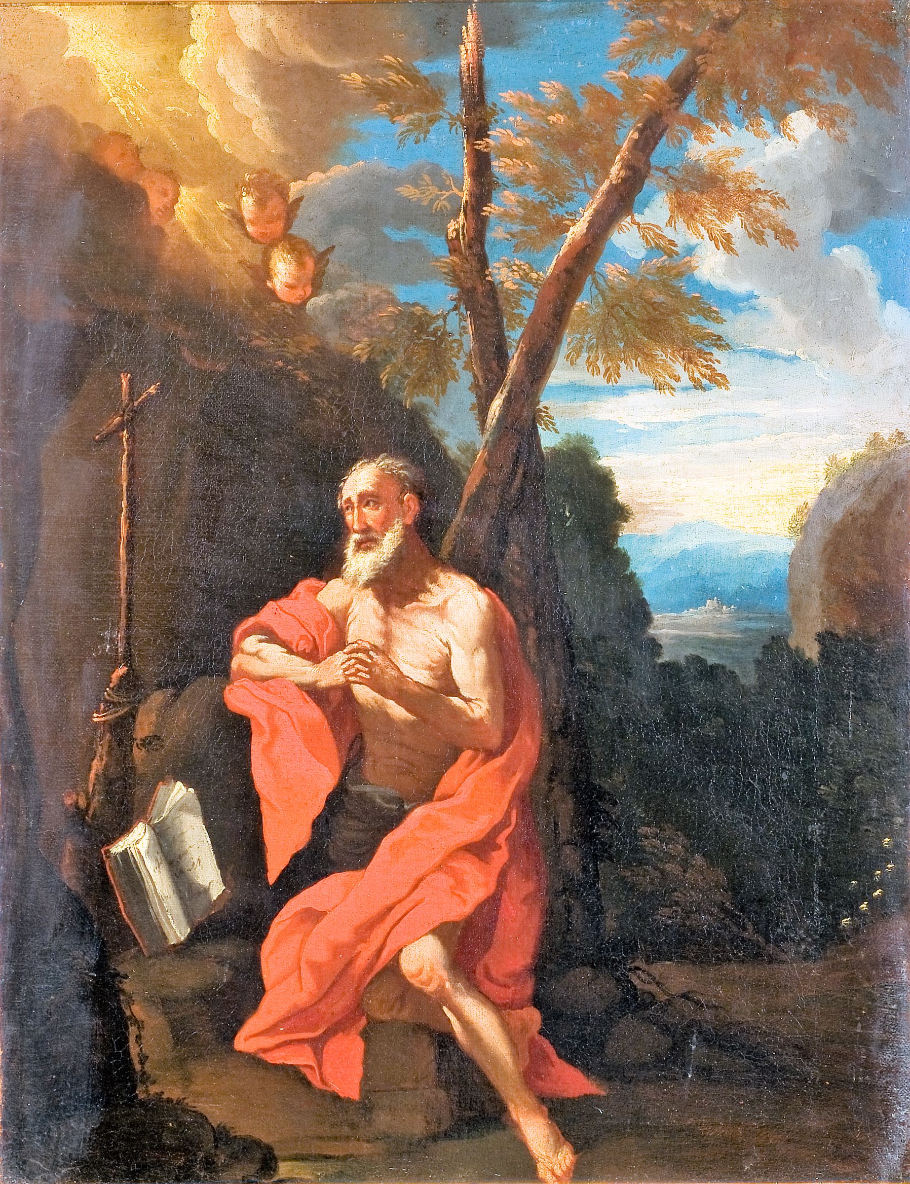 San Girolamo in preghiera (dipinto, opera isolata) di Reni Guido (maniera) - ambito veneto (prima metà XVIII)