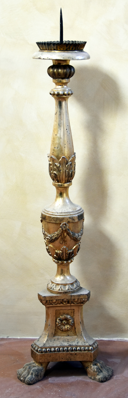 candeliere, serie - bottega umbra (primo quarto XIX)