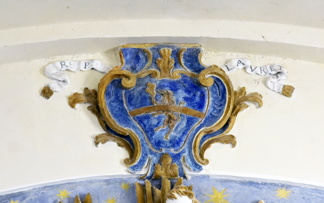 stemma gentilizio della famiglia Leoncilli Massi (rilievo, opera isolata) - bottega umbra (inizio XX)