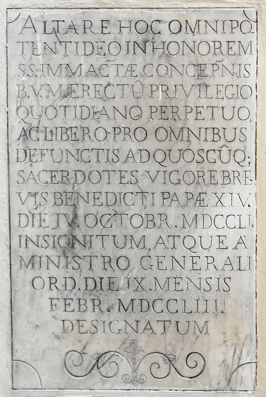 lapide commemorativa, elemento d'insieme - bottega umbra (XVIII)