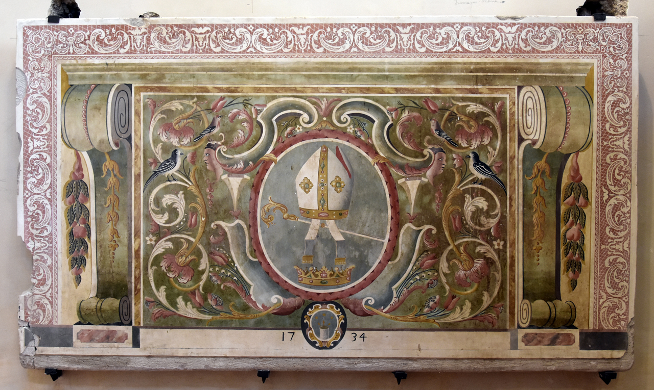 attributi di San Ludovico di Tolosa (paliotto - a pannello piano, elemento d'insieme) - bottega umbra (XVIII)