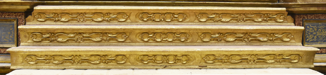 gradino d'altare, elemento d'insieme di Crepoldi Carlo (attribuito) (XVIII)
