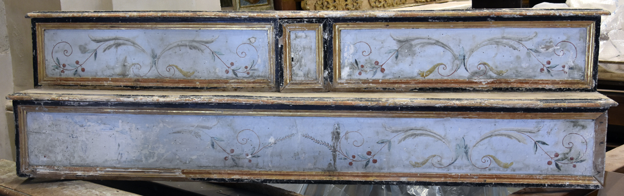 gradino d'altare, opera isolata - bottega umbra (seconda metà XVIII)