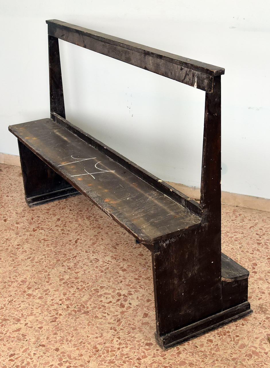 banco da chiesa, opera isolata - bottega umbra (XIX-XX)