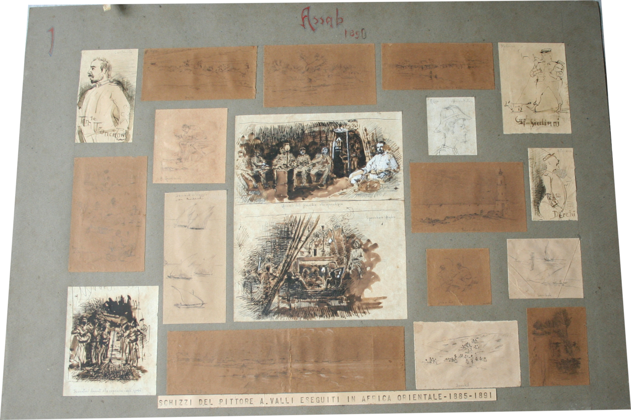 Assab 1890 (disegno, serie) di Augusto Valli (XIX secolo)