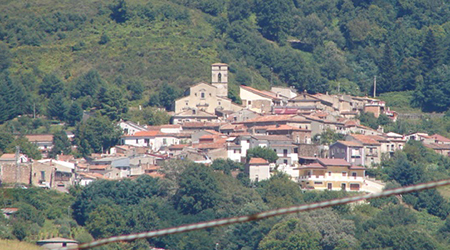 centro storico, di crinale, collinare, lineare, Mangone (XIX)