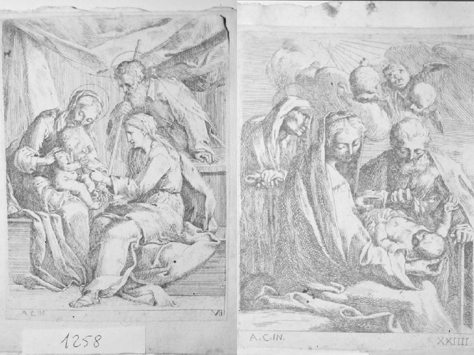 Pensieri diversi lineati e intagliati d'Anibale Carracci (stampa) di Bellavia Marcantonio, Bellavia Marcantonio (sec. XVII)